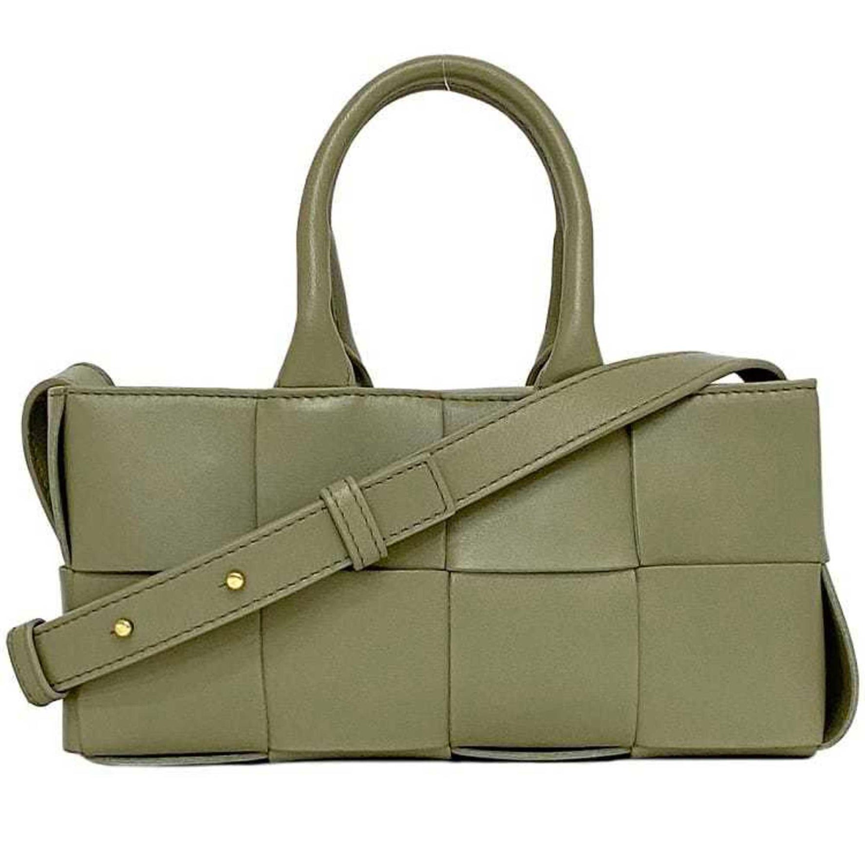 Bottega Veneta bag East West Light Green Arco Bag Leather BOTTEGA VENETA Shoulder Handbag Smoky color Hand