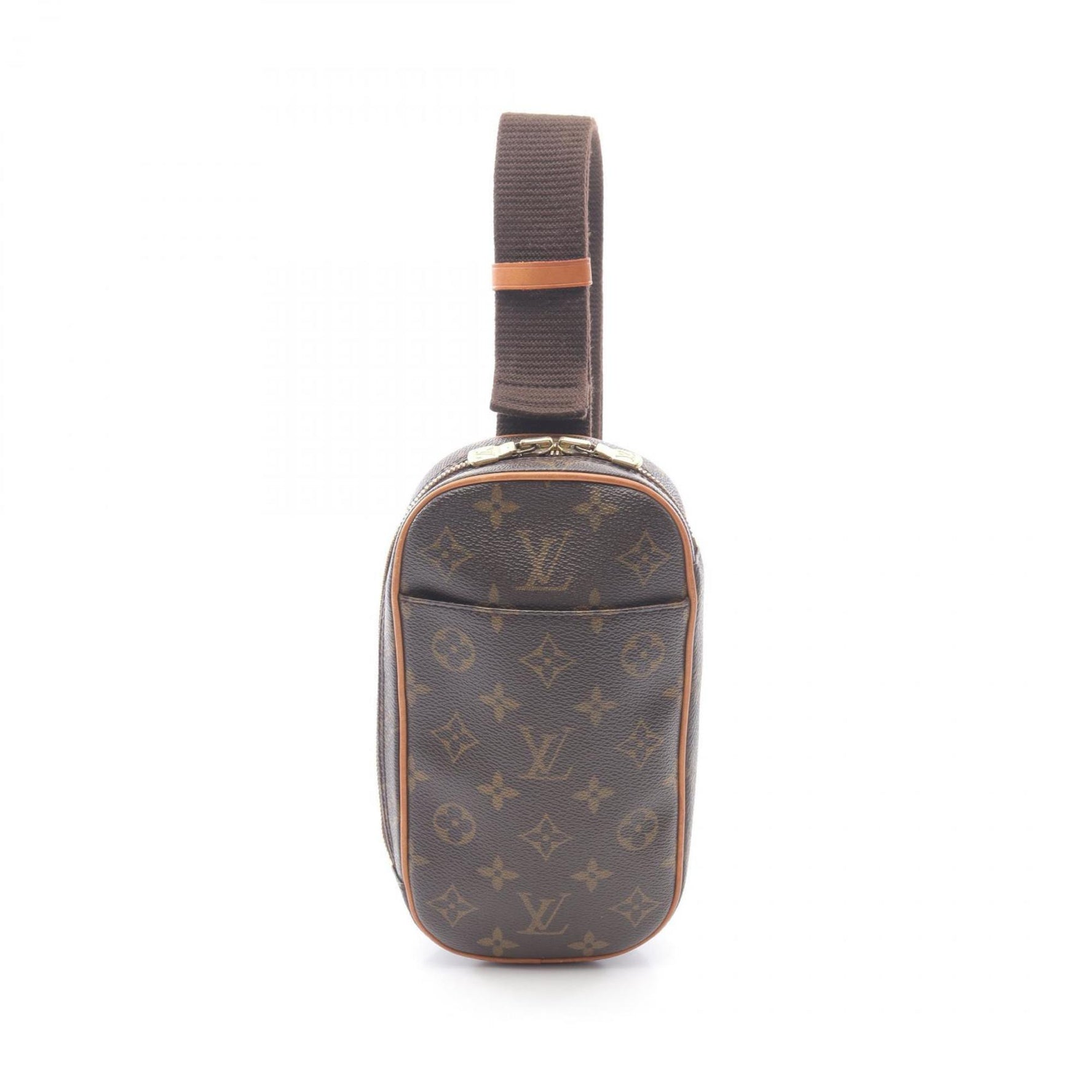 Louis Vuitton Pochette Ganju Waist Bag/Body Bag, Coated Canvas and Leather, Monogram, Men's Brown