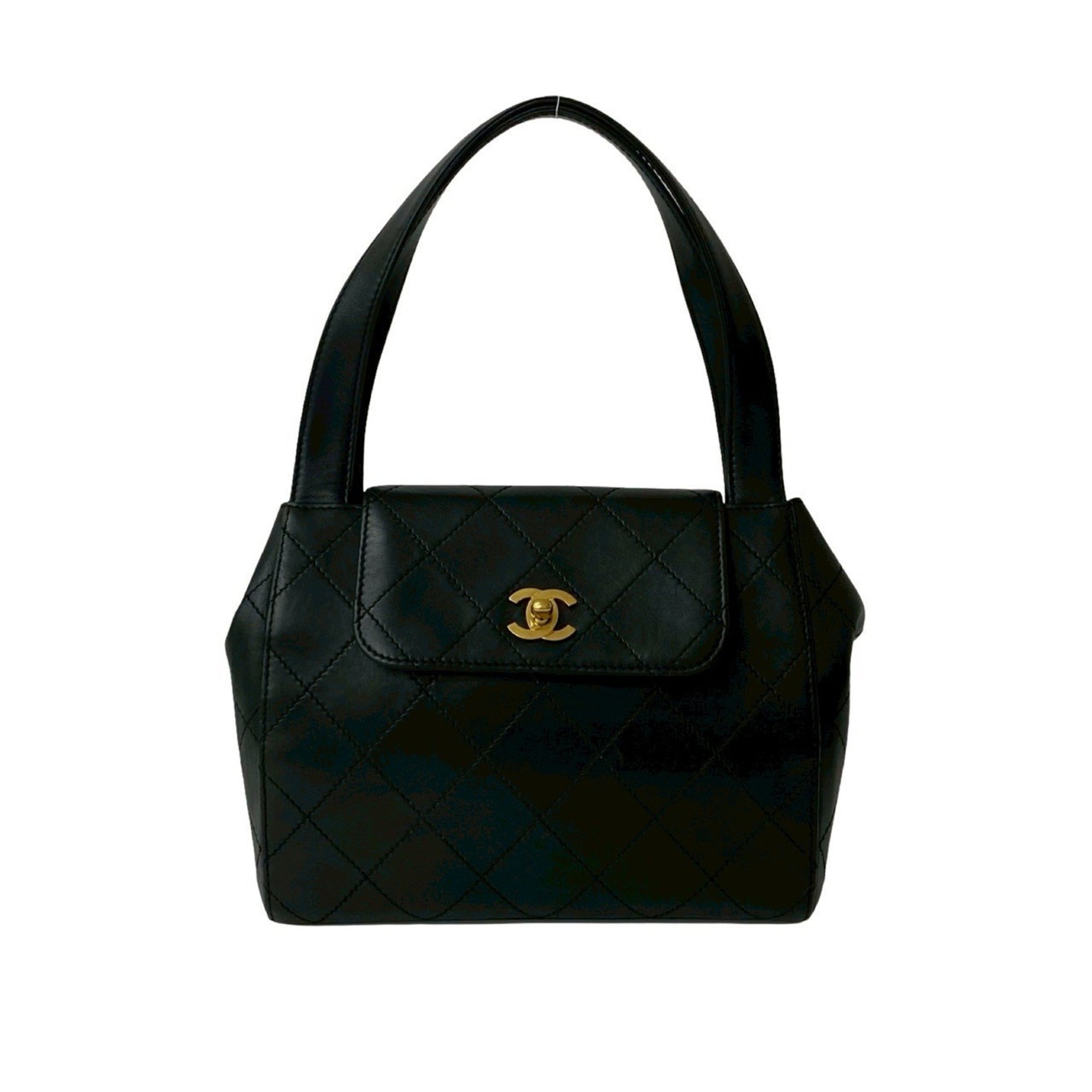 Seal No. 5 CHANEL Matelasse Coco Lambskin Leather Turnlock Handbag in 709-5