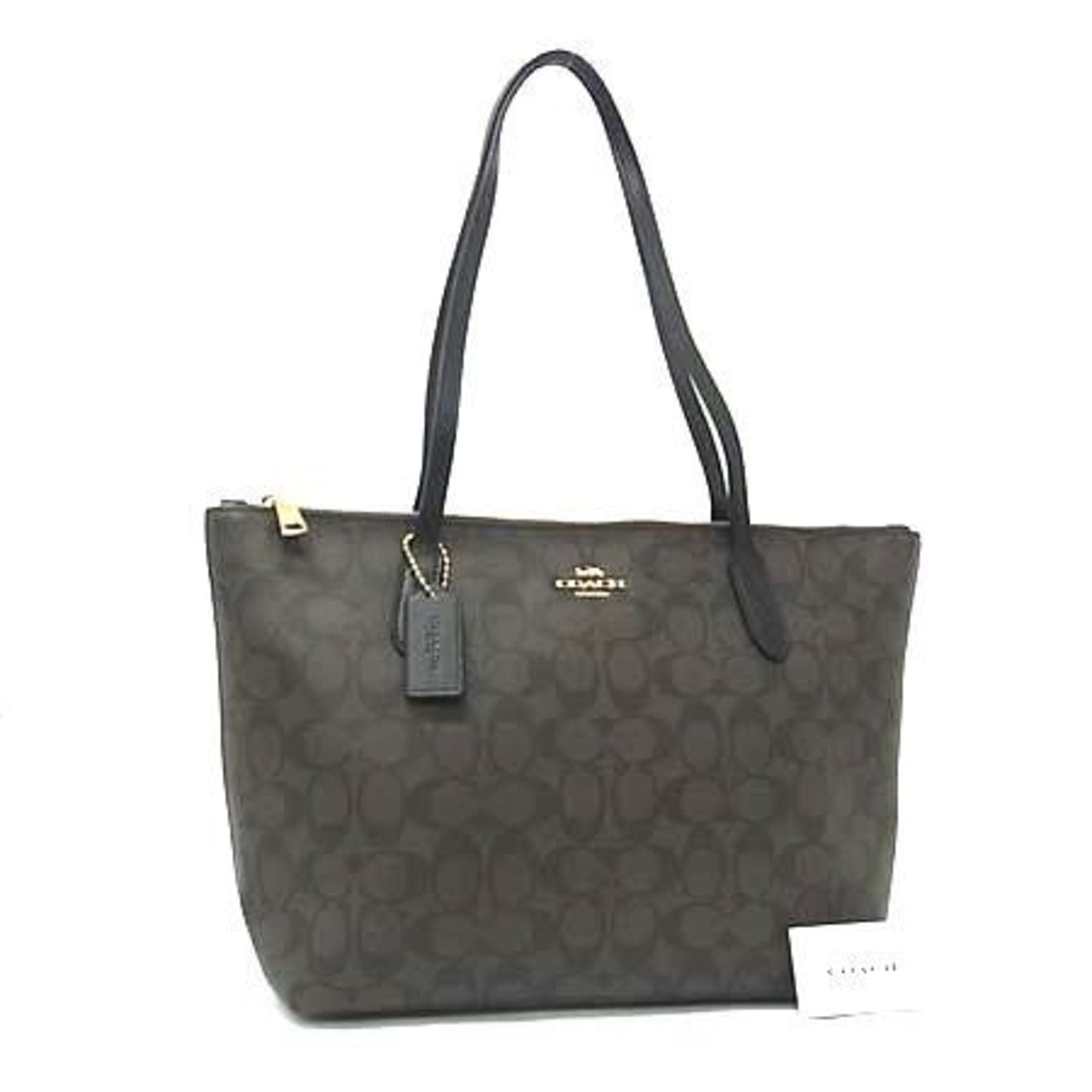COACH Signature 4455 Leather Handbag
