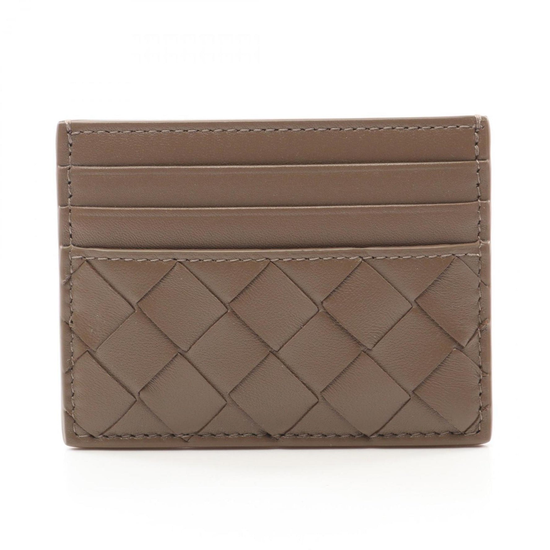 BOTTEGA VENETA Intrecciato Business Card Holder/Card Case Leather