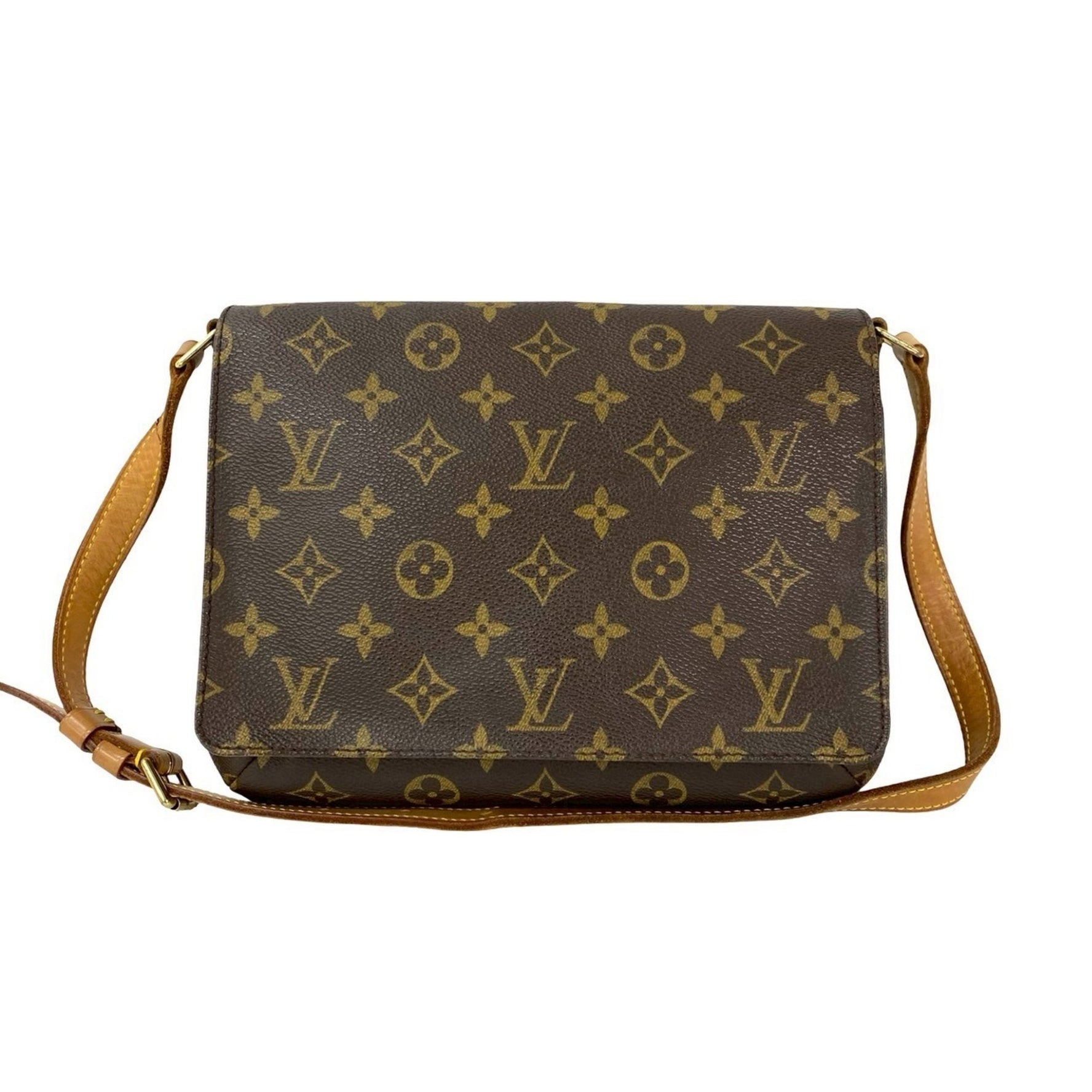 LOUIS VUITTON Musette Tango Monogram Leather Semi-One Shoulder Bag