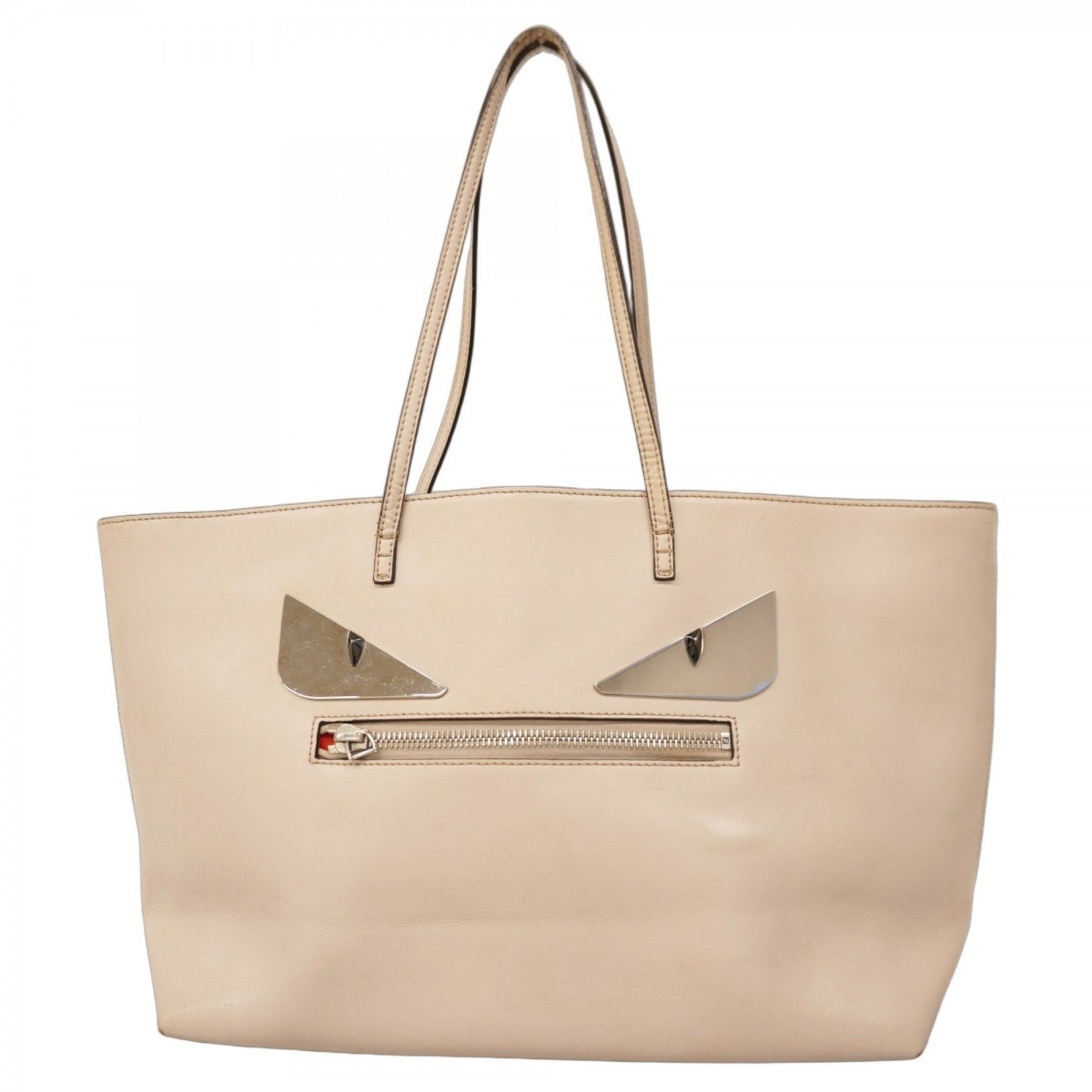 Fendi Monster Leather Tote Bag