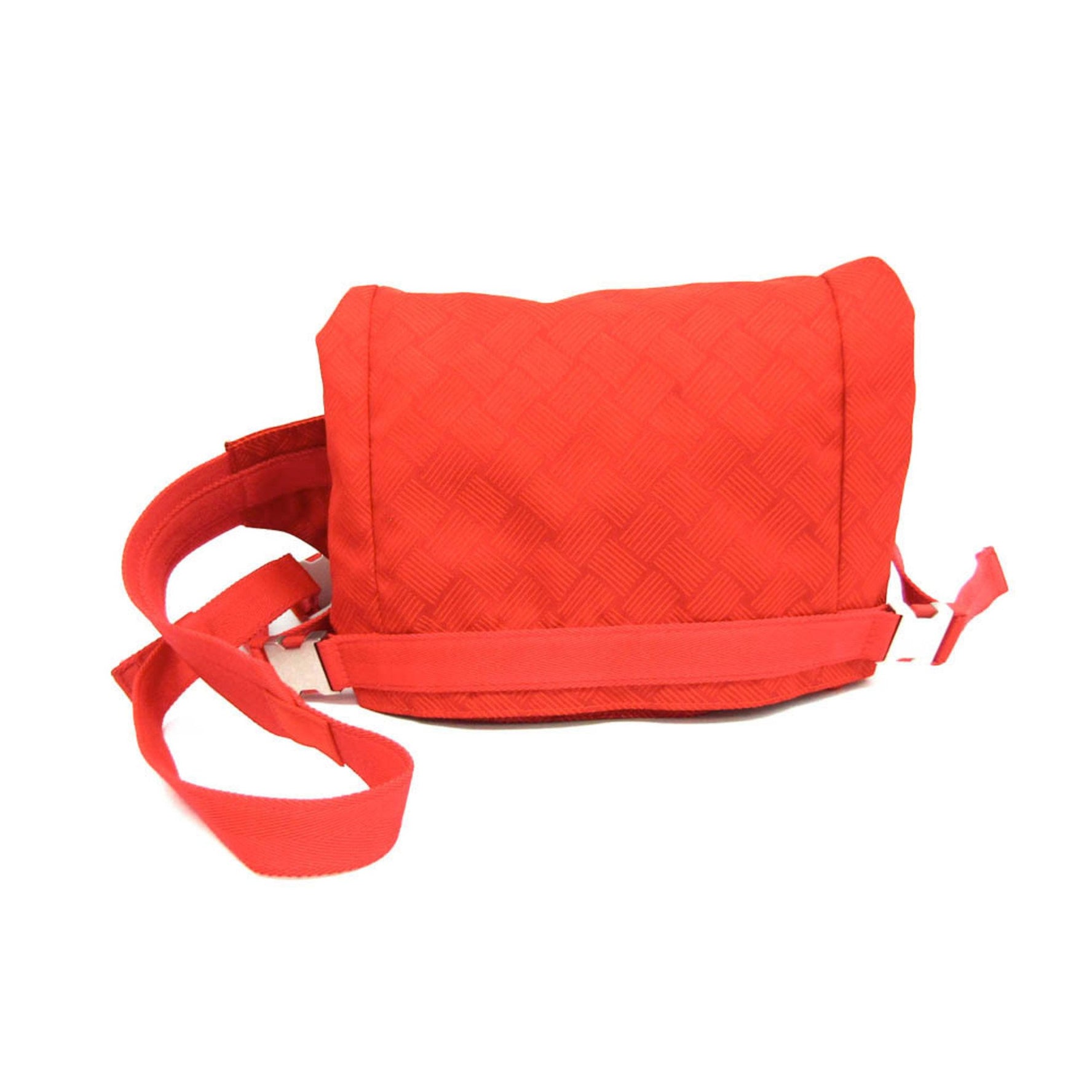 Bottega Veneta Nylon Shoulder Bag,Sling Bag Red Color