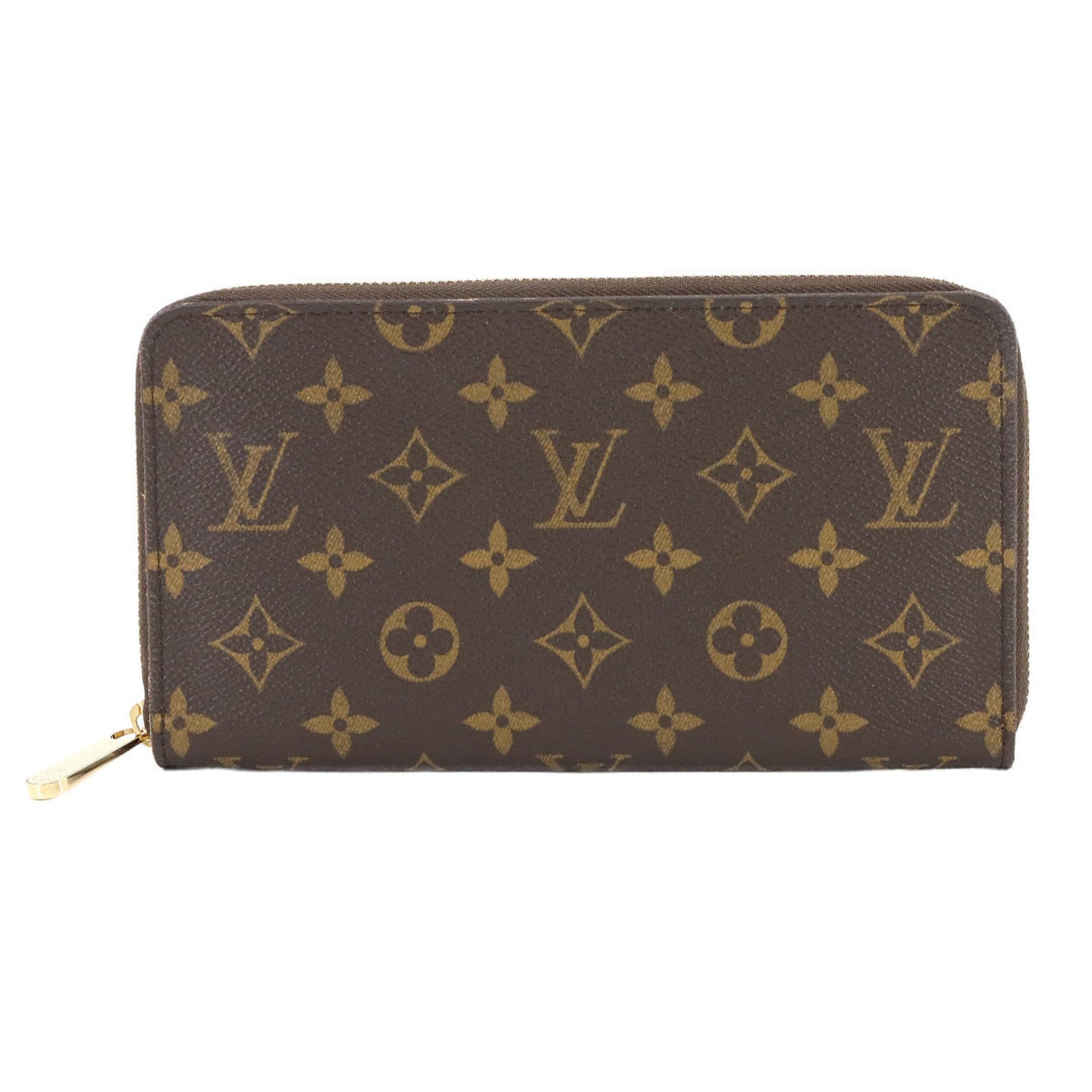 Louis Vuitton Monogram Zippy Organizer Round Long Wallet, Brown, M60002