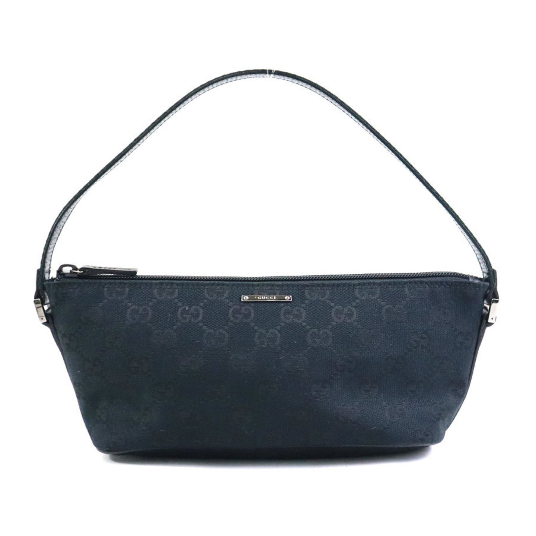 GUCCI handbag GG canvas black green red ladies