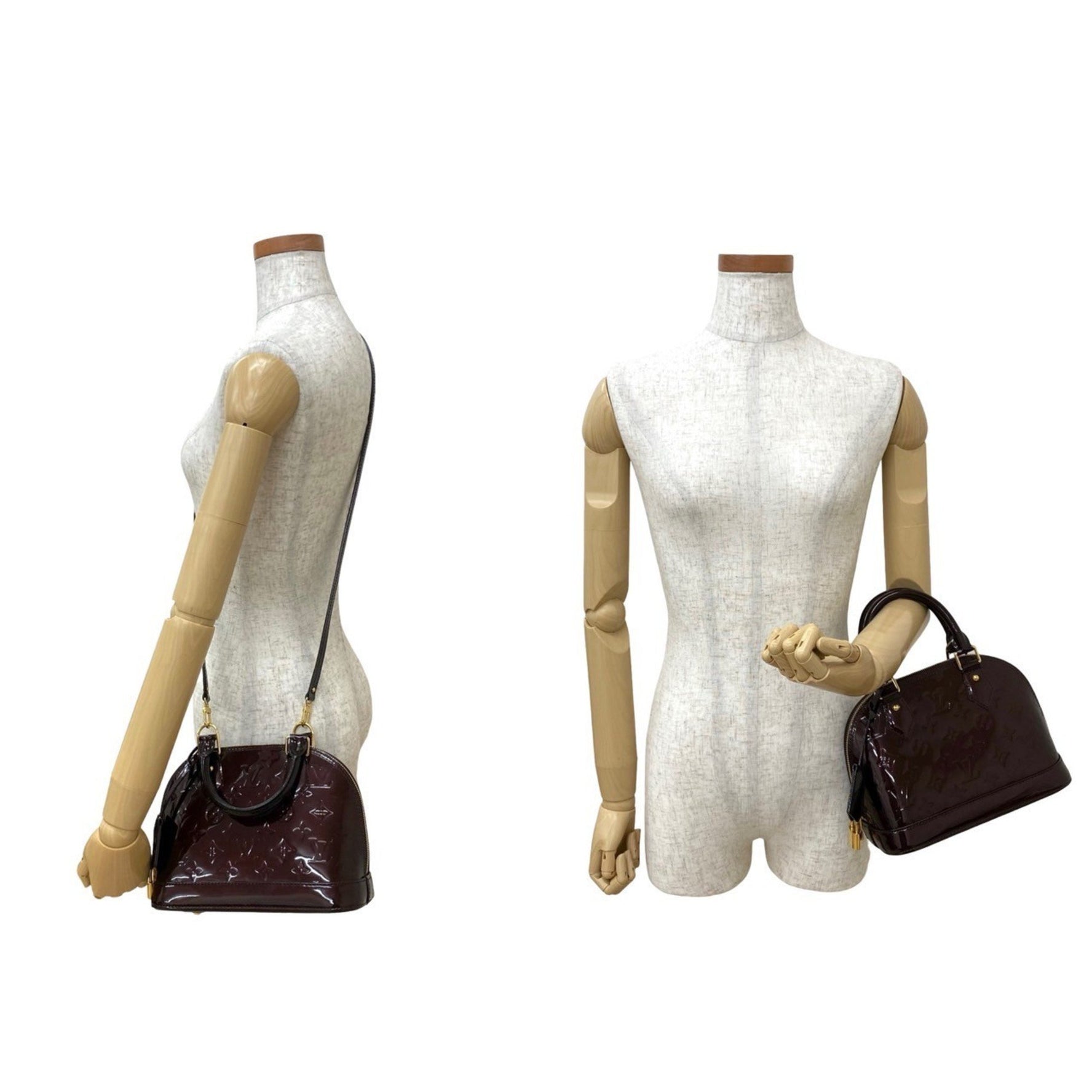 Louis Vuitton Alma BB Monogram Vernis Handbag/Shoulder Bag in Amaranth