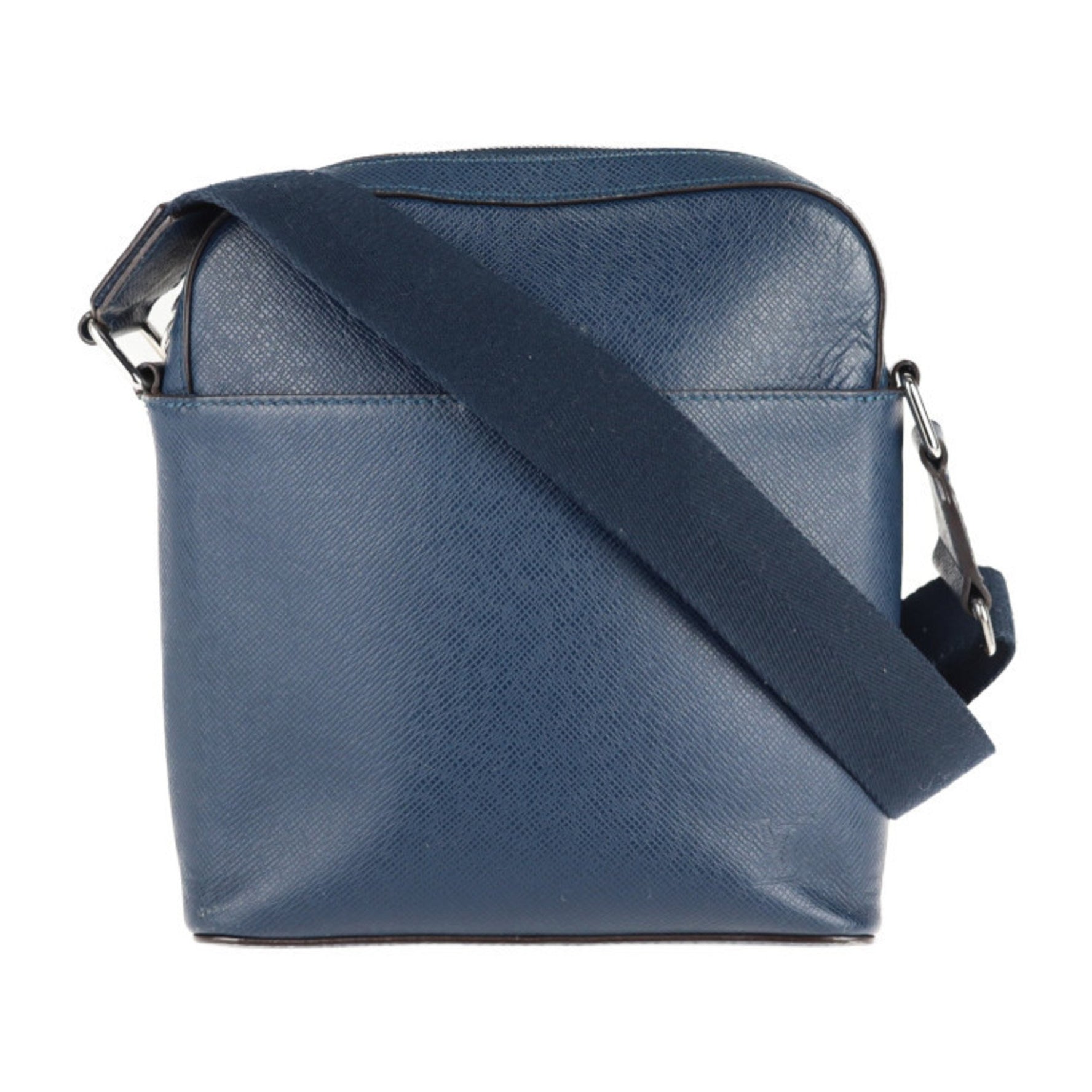 Louis Vuitton Anton Pochette Taiga Shoulder Bag Blue Marine
