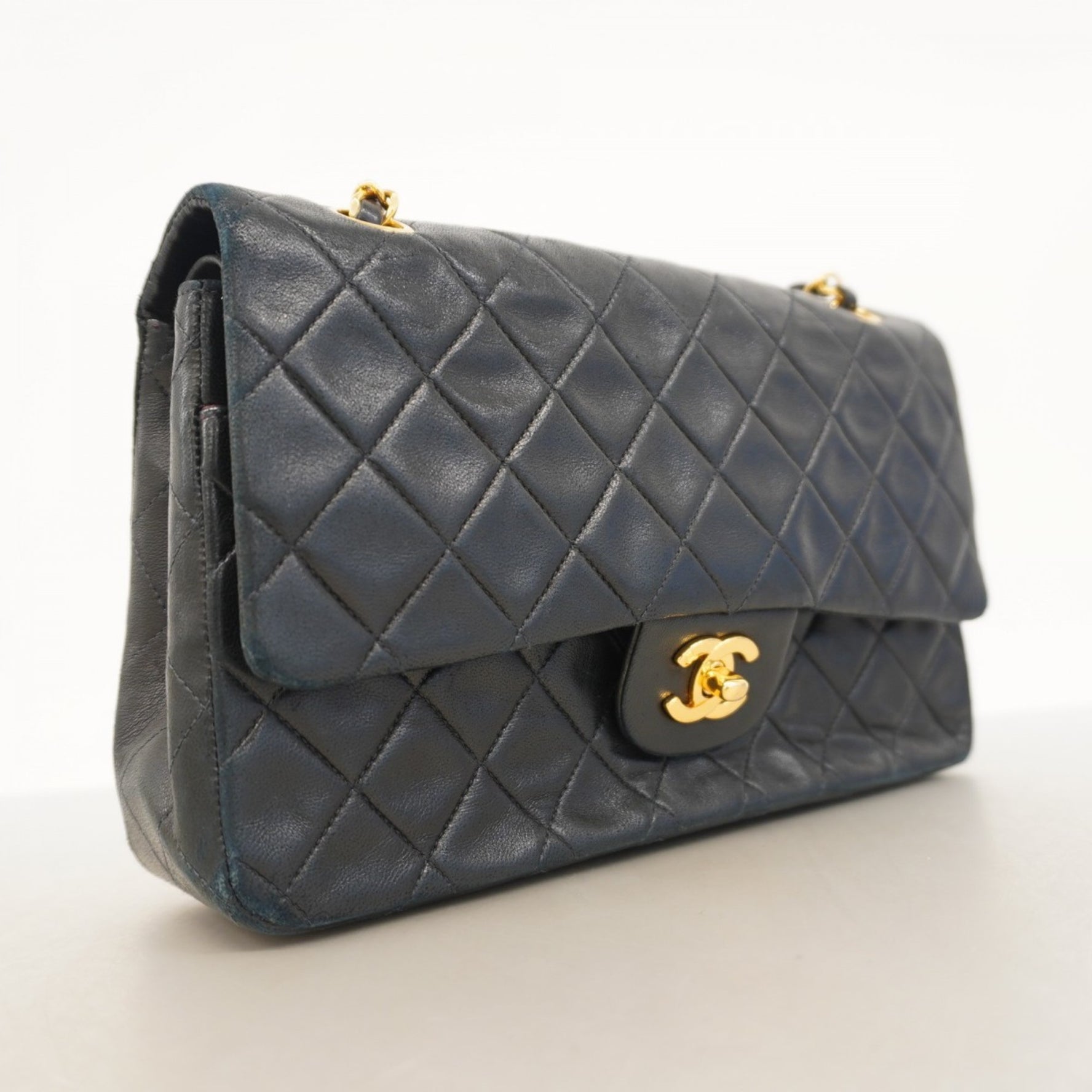 Chanel Matelasse Shoulder Bag with Double Flap and Chain, Lambskin