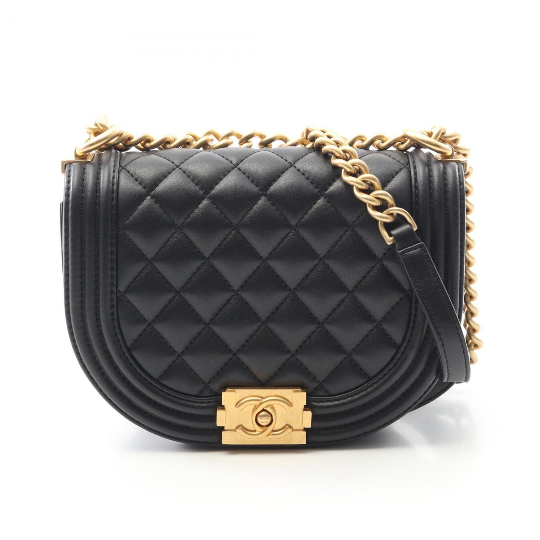 CHANEL Boy Small Shoulder Bag, Lambskin Leather