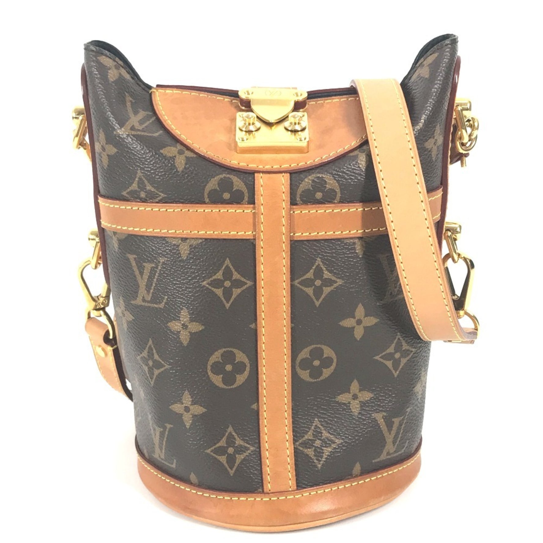 Louis Vuitton Monogram Duffle Bag, Pochette, Handbag, Shoulder Canvas, Men's
