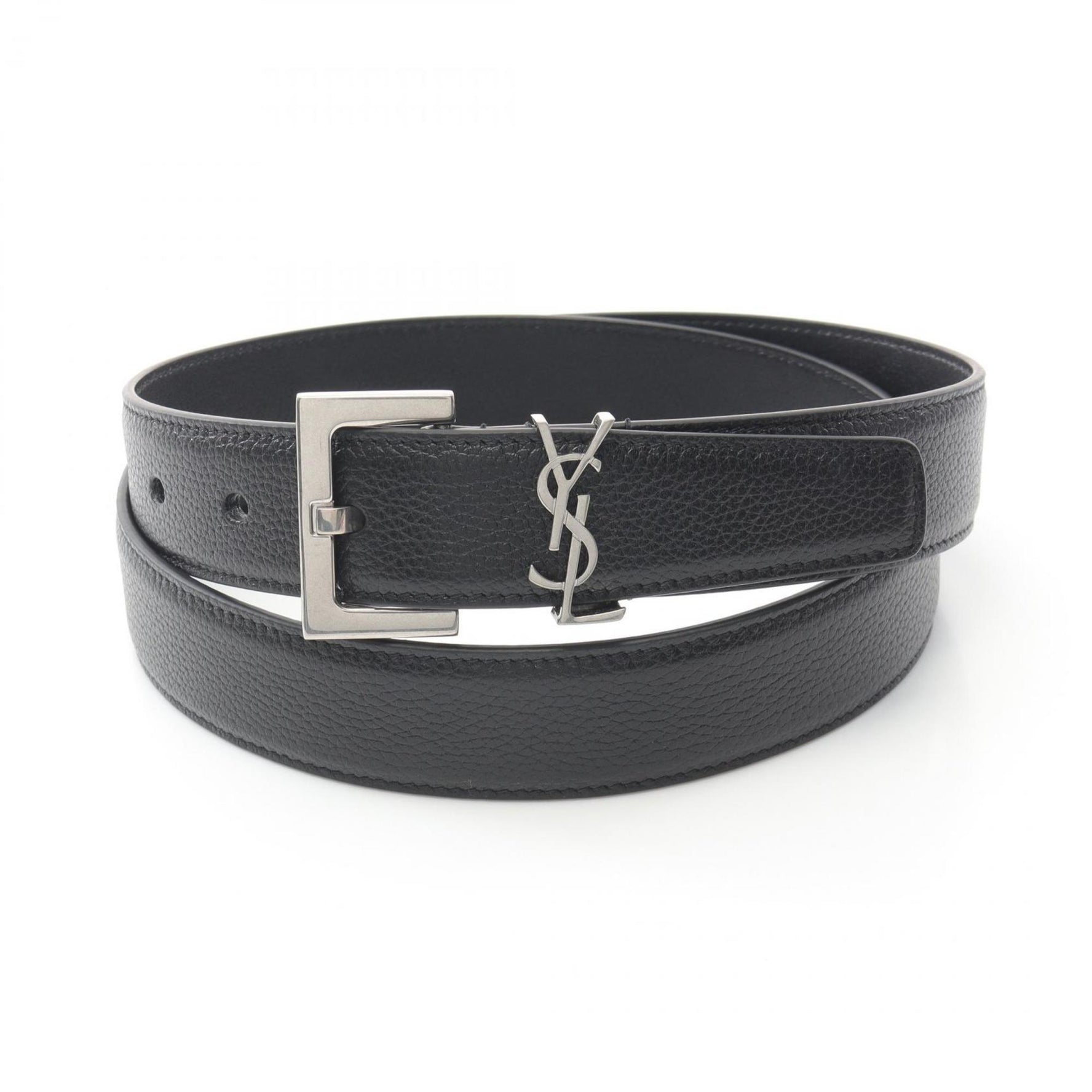 Saint Laurent Cassandra Belt Clothing Leather Men Women Black 634440DTI0E100085