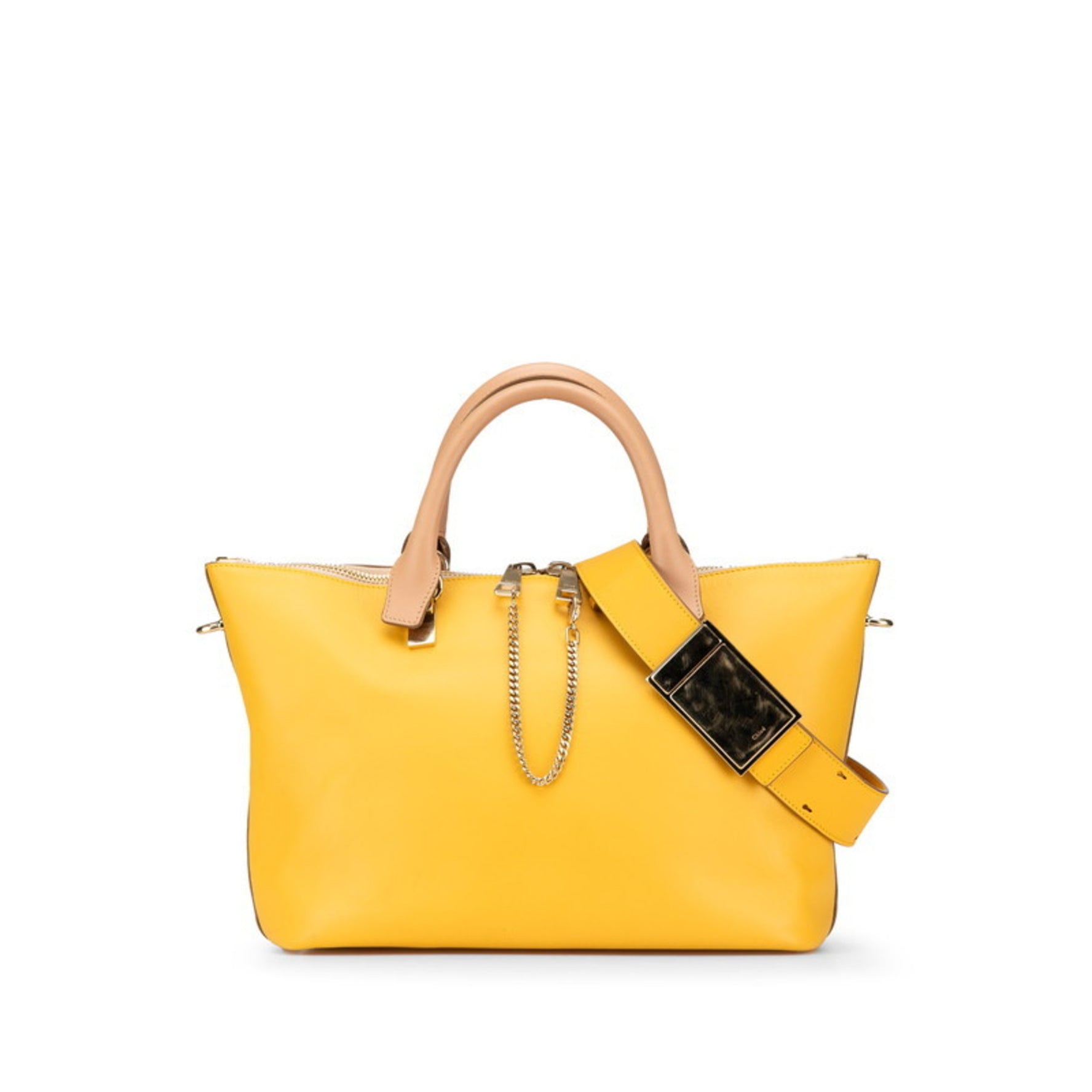 Chloé Chloe Bailey handbag shoulder bag beige yellow leather