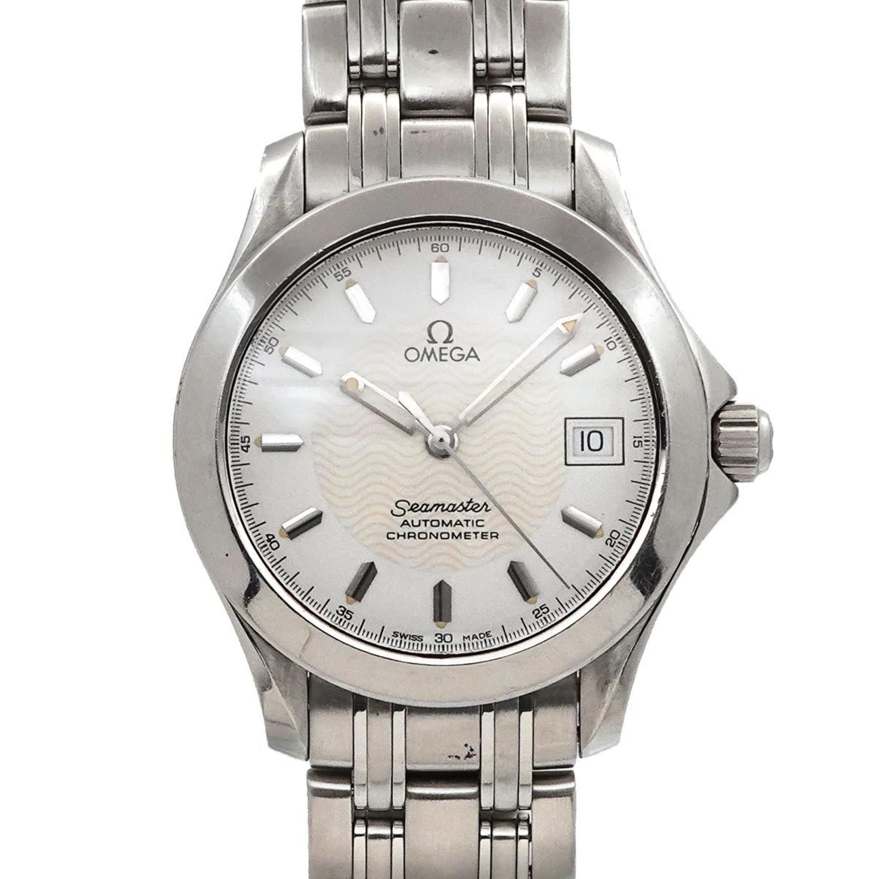 OMEGA Seamaster 2501 21 Watch with Date Display, White, Automatic, Self-Winding