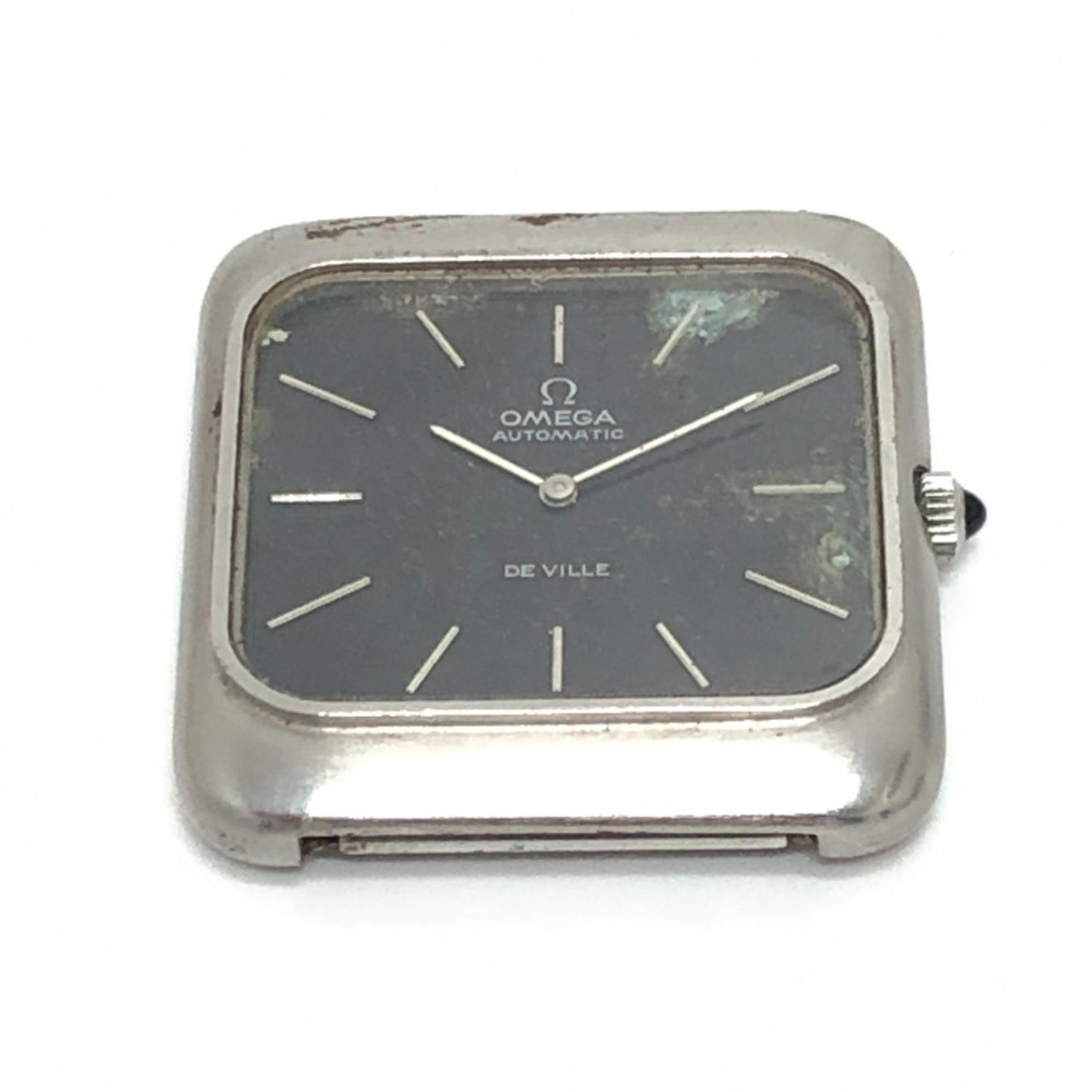OMEGA De Ville Square Automatic Watch Stainless Steel Silver