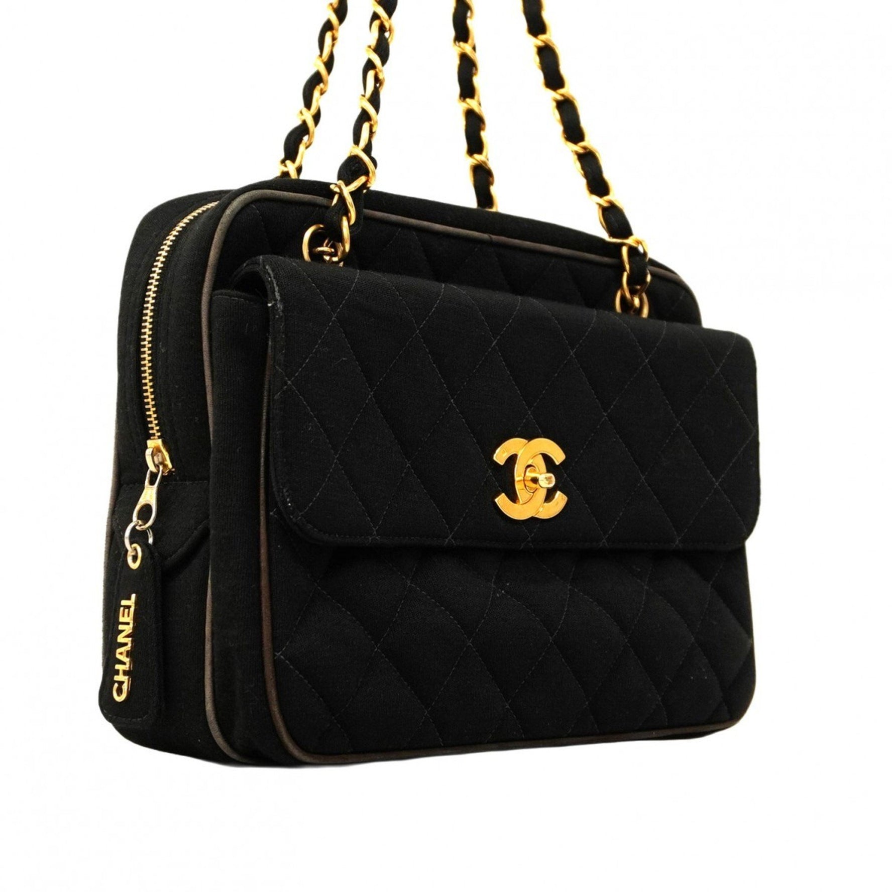 Chanel Matelasse Shoulder Bag, Chain Cotton