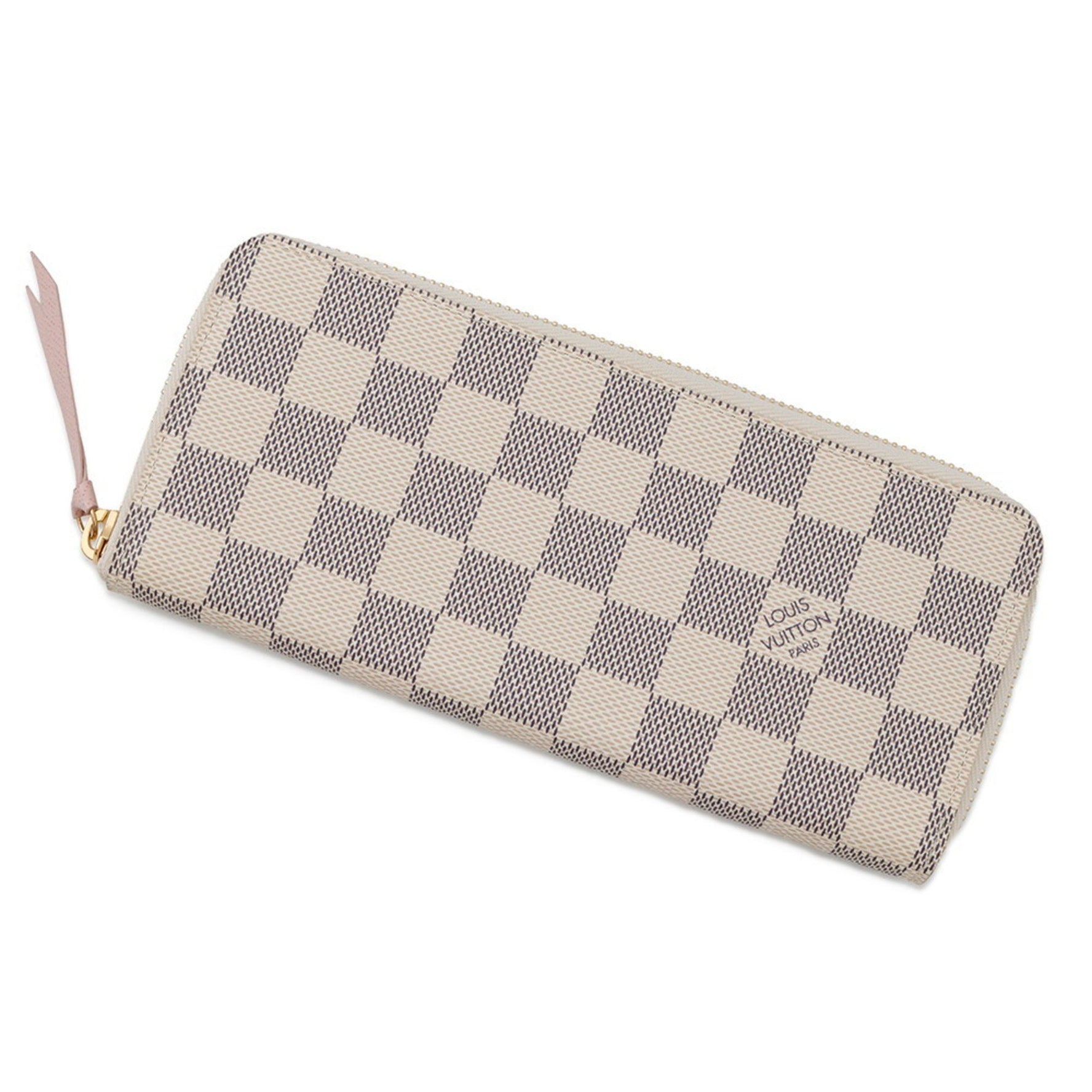 Louis Vuitton Damier Azur Portefeuille Clemence Long Wallet Round