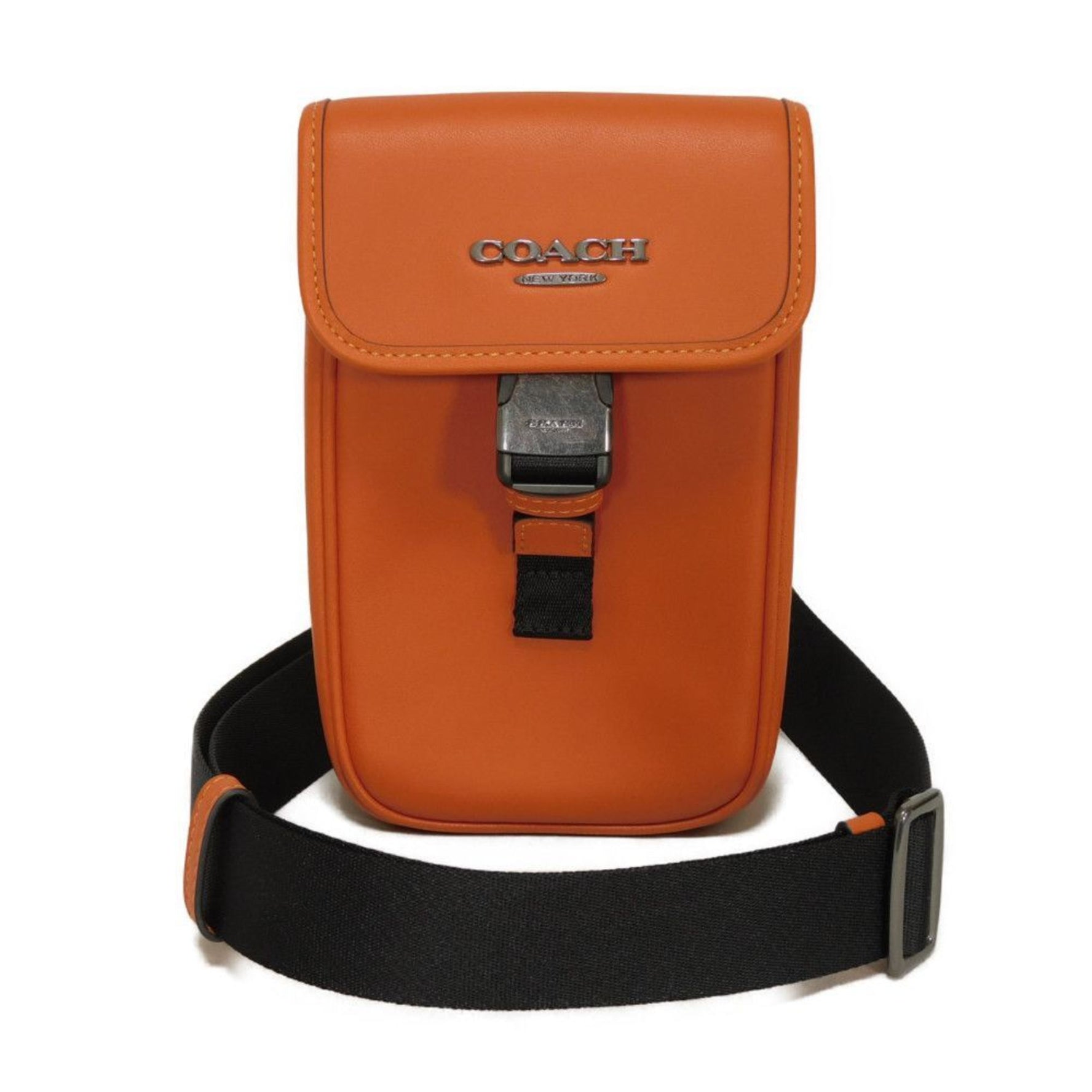 Coach Racer Fawn Shoulder Bag/Crossbody Bag, Current Model, Smooth Calfskin Pochette, Unused, Metallic Bag