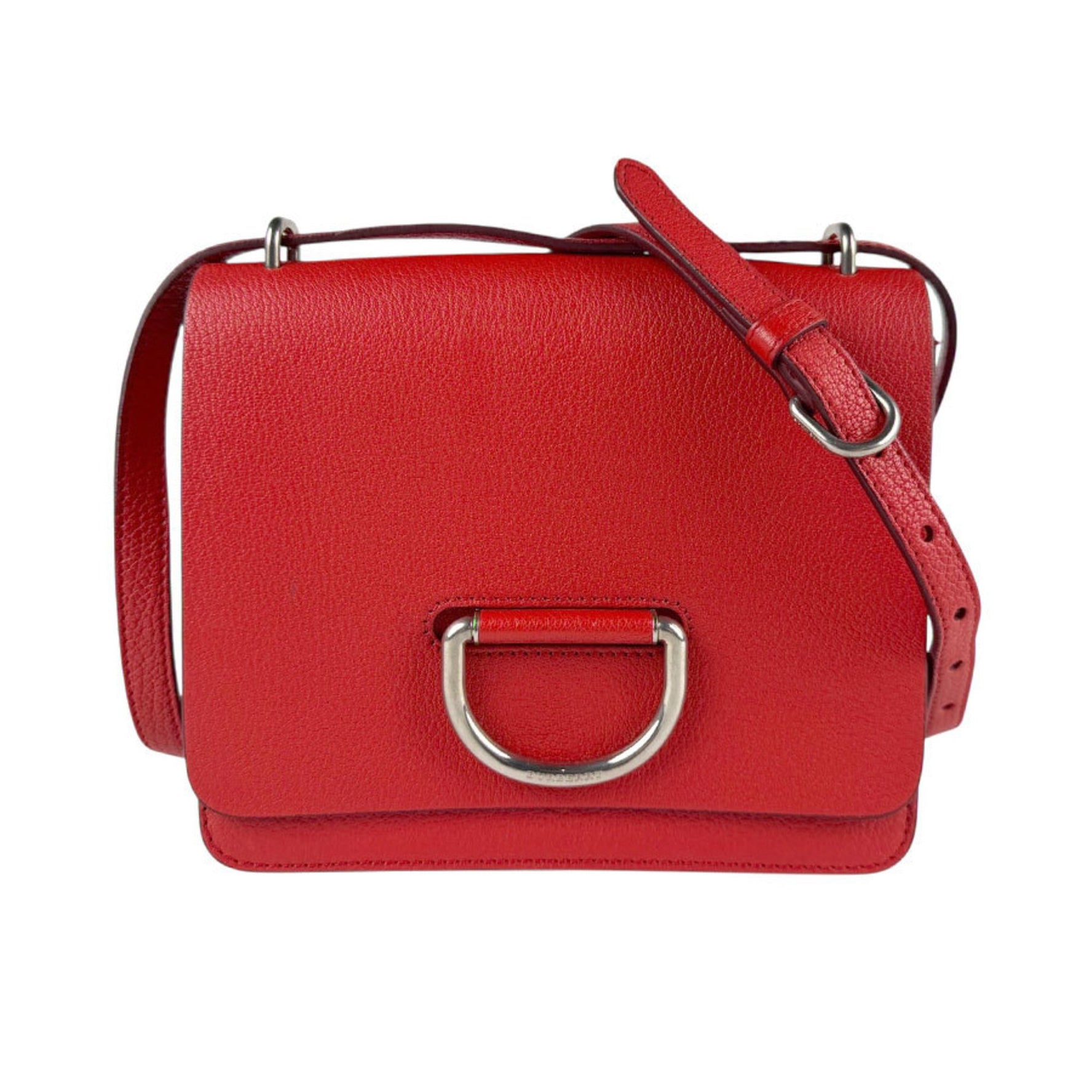 Burberry Shoulder Bag Leather Red