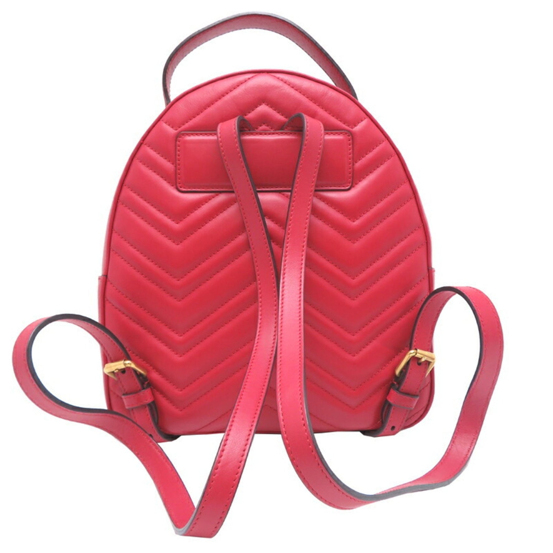 Gucci GG Marmont Backpack Backpack/Daypack Leather Red