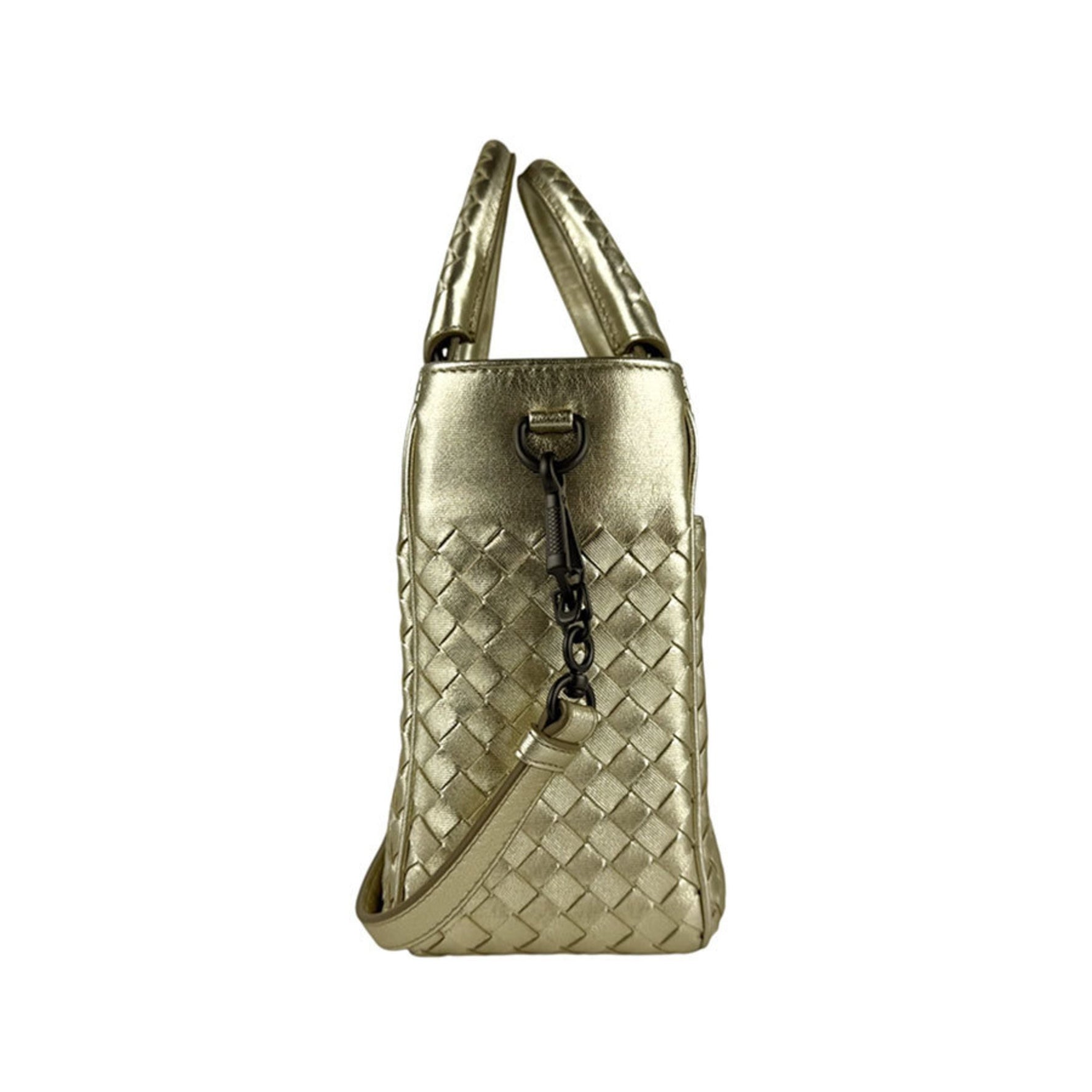 Bottega Veneta Handbag Shoulder Bag Intrecciato Leather Gold Women's Z6607