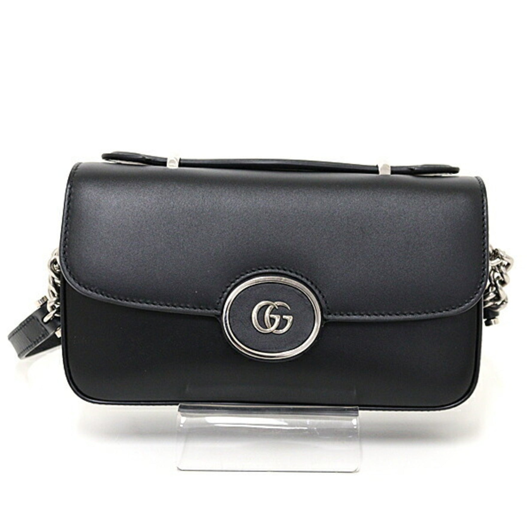 GUCCI Petit GG Mini Shoulder Bag Leather