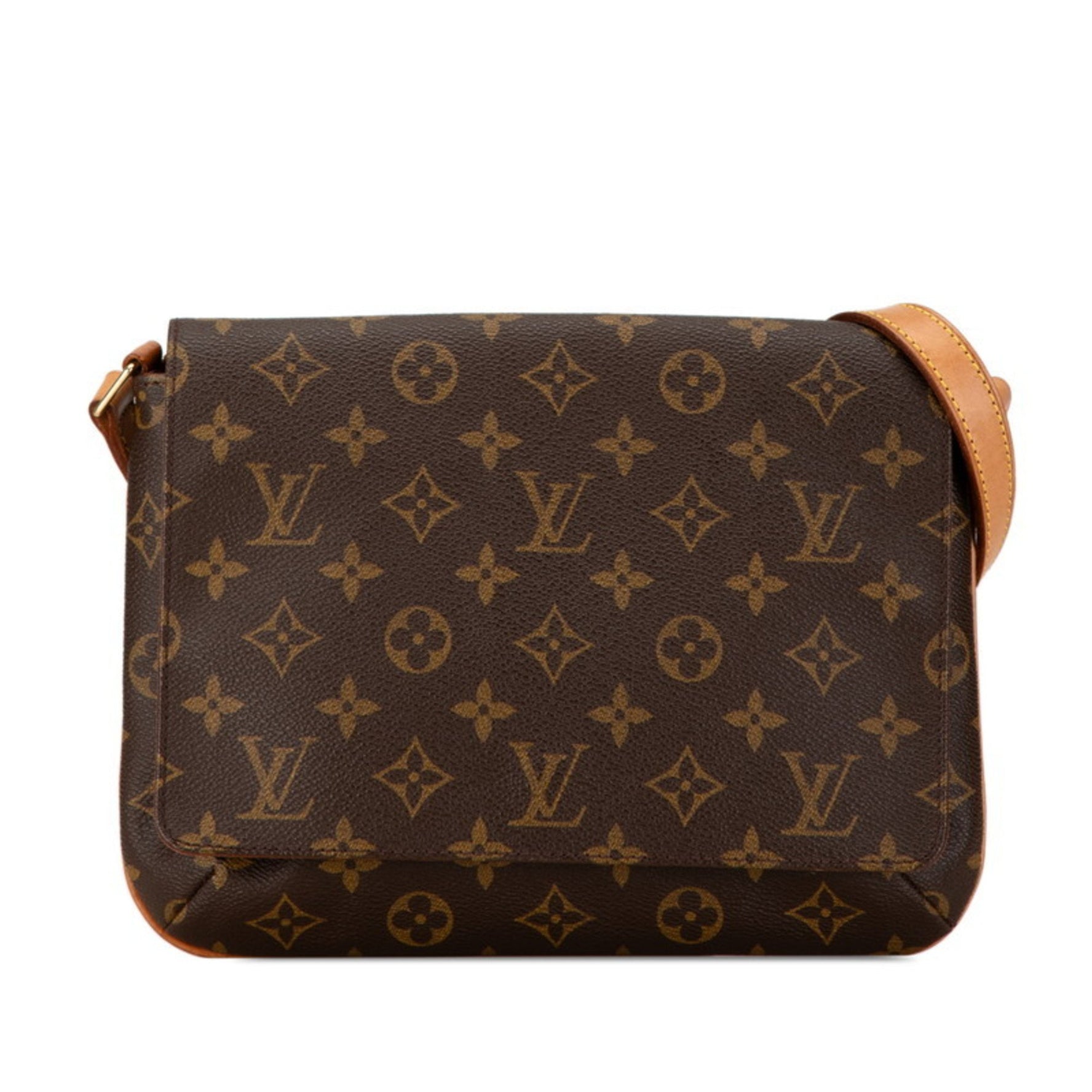 Louis Vuitton Monogram Musette Tango Short Shoulder Bag PVC Leather