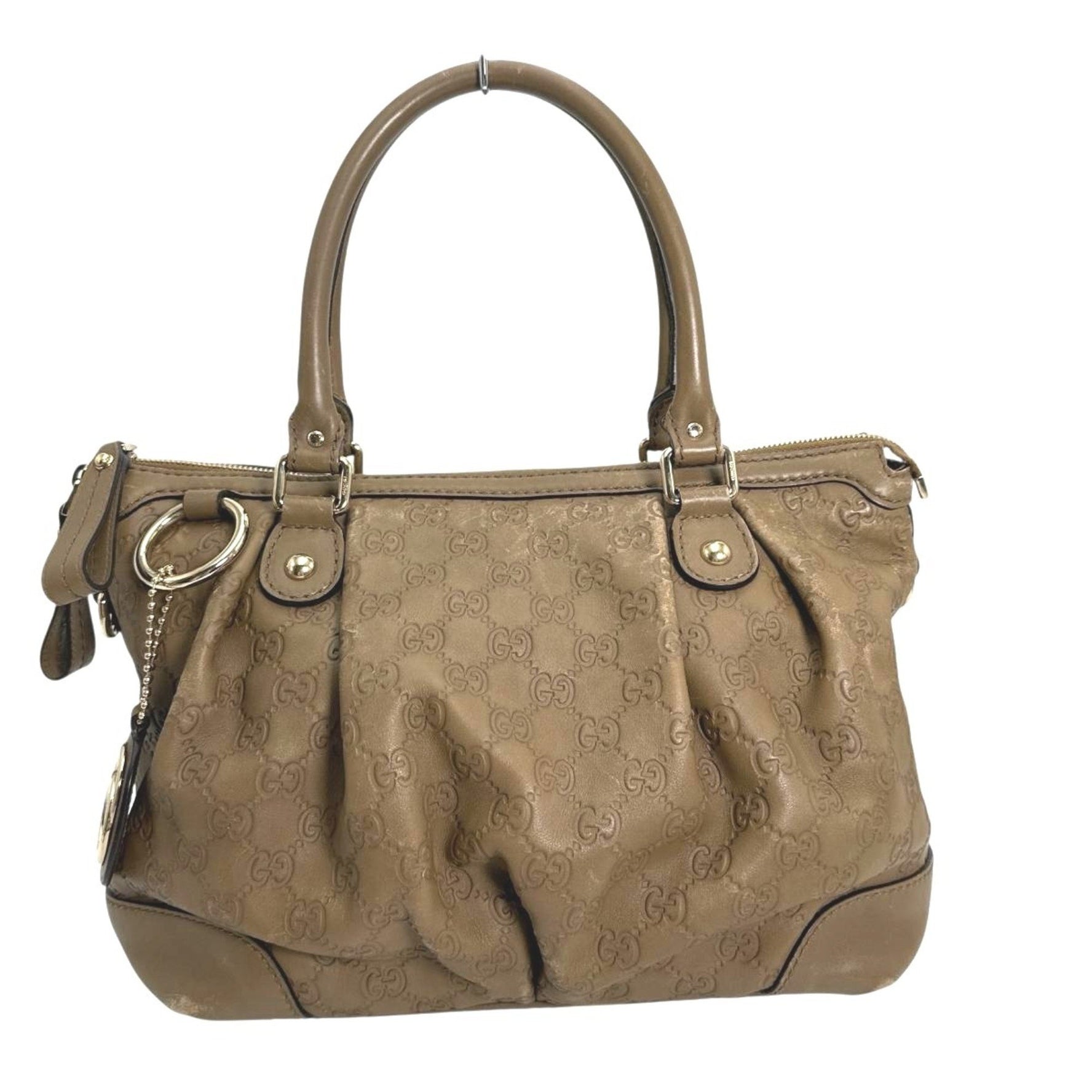GUCCI Shoulder Bag Handbag Guccissima Sukey Leather