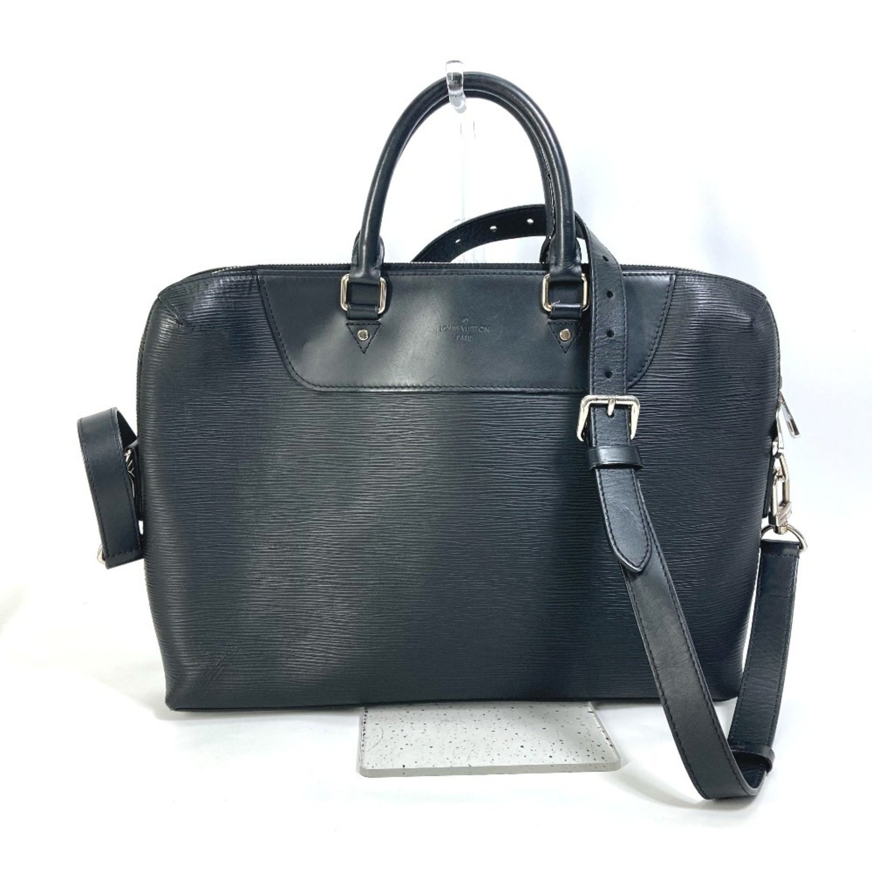 LOUIS VUITTON M50163 Epi Leather Porte-Document-Jour PDJ 2-Way Shoulder Bag/Briefcase/Business Bag in Leather, Men's, Noir Black