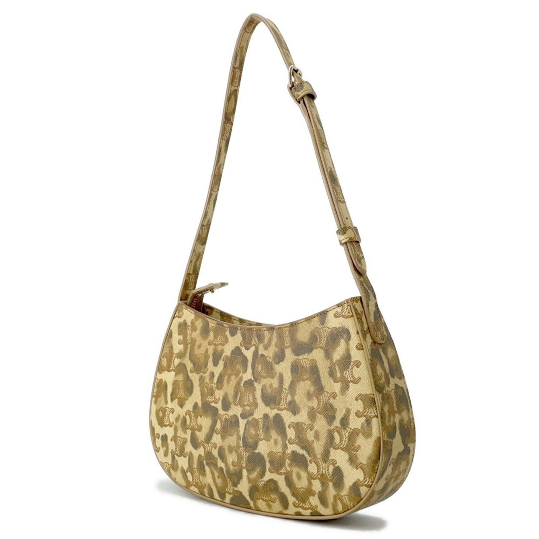 Celine Tilly Triomphe Leopard Shoulder Bag
