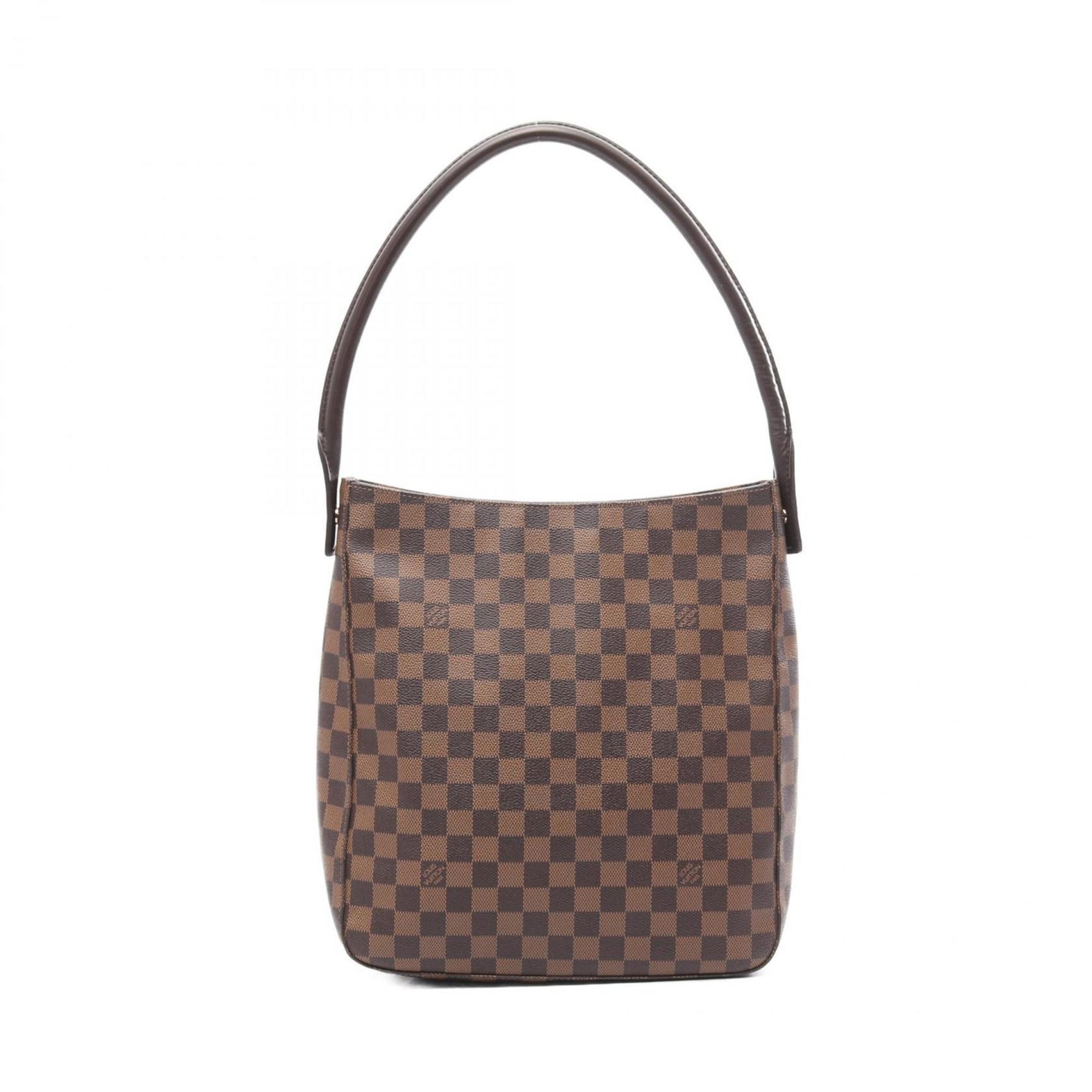 Louis Vuitton Looping GM Shoulder Bag Coated Canvas Leather Damier Brown