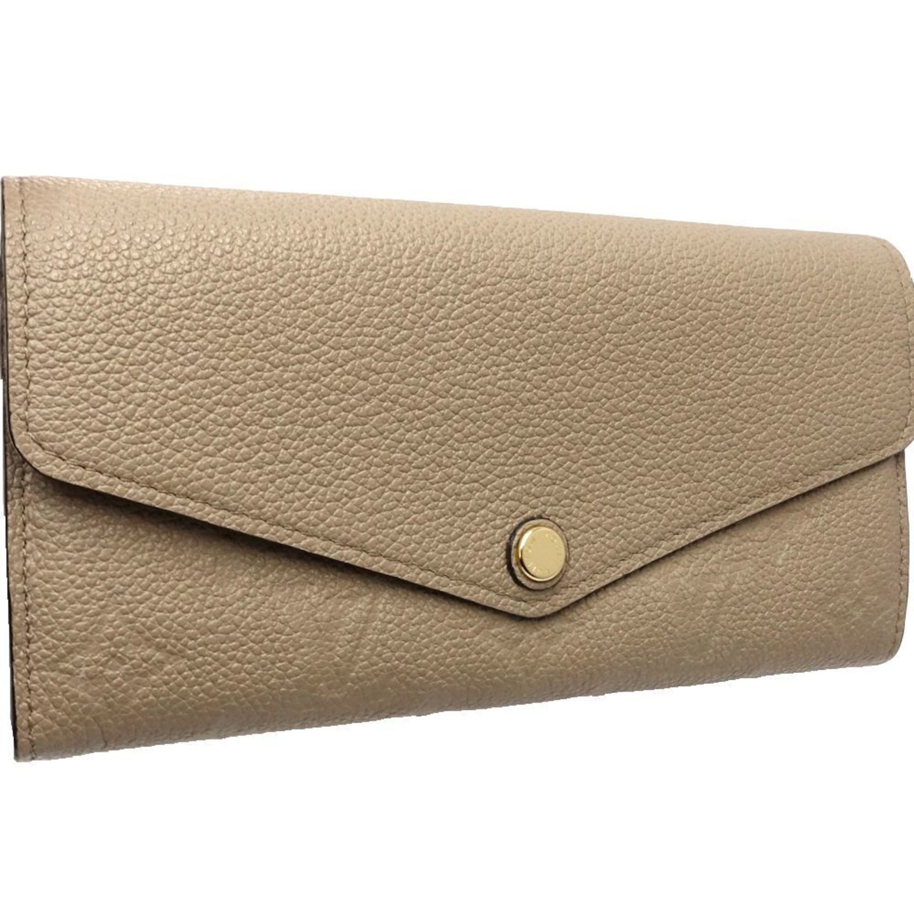 LOUIS VUITTON Louis Vuitton Long Wallet M82256 Portefeuille Sarah Monogram Empreinte Tourterelle