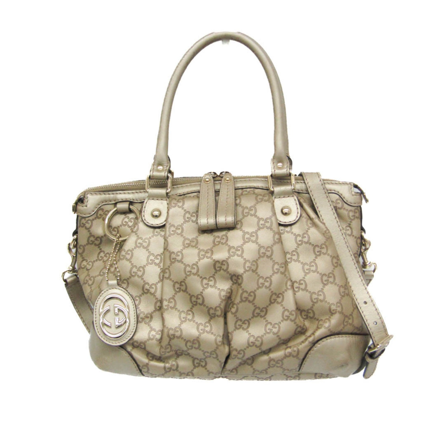 Gucci Sukey Guccissima Women's Leather Handbag,Shoulder Bag Gold