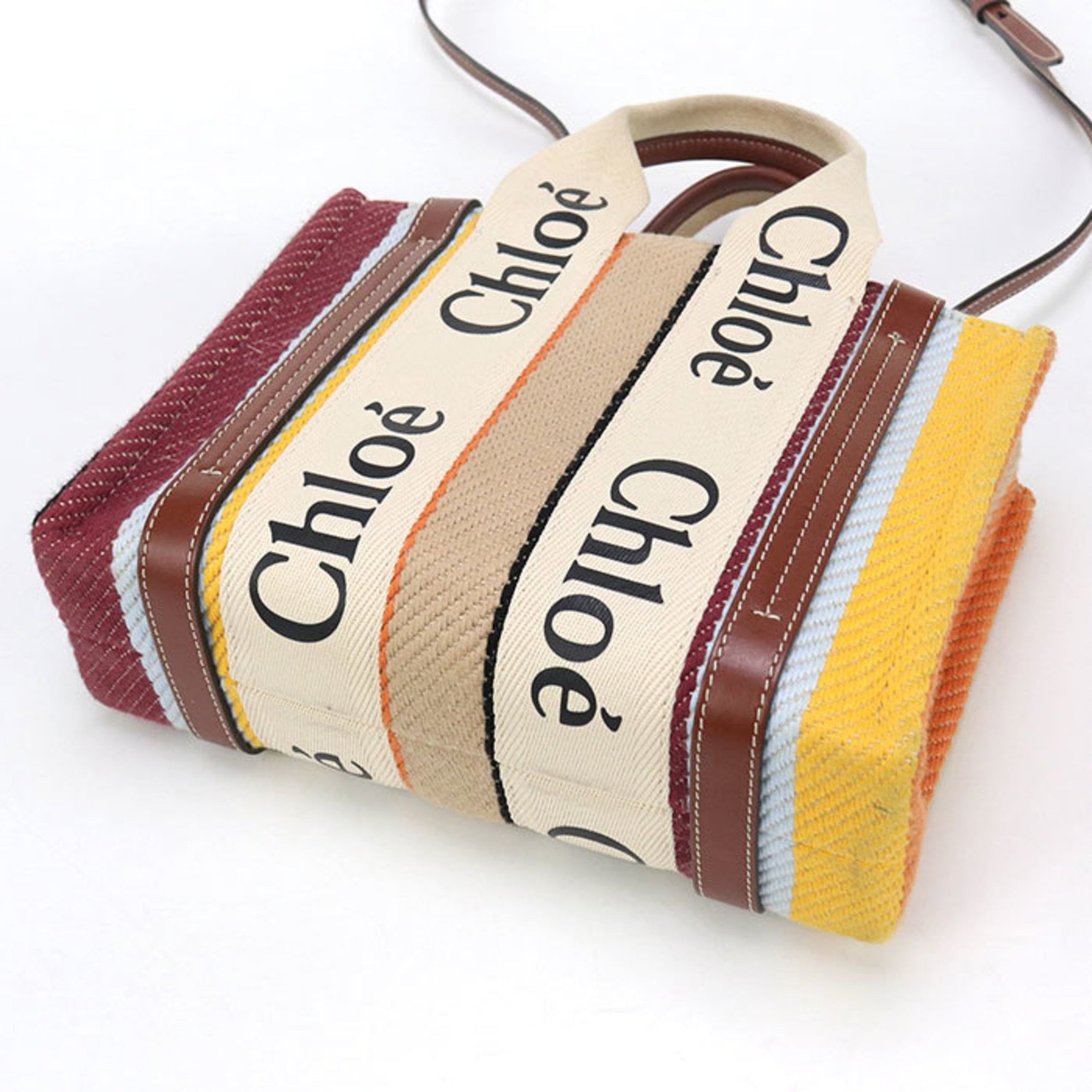 Chloé Chloe Small Woody Tote Bag, Multicolor