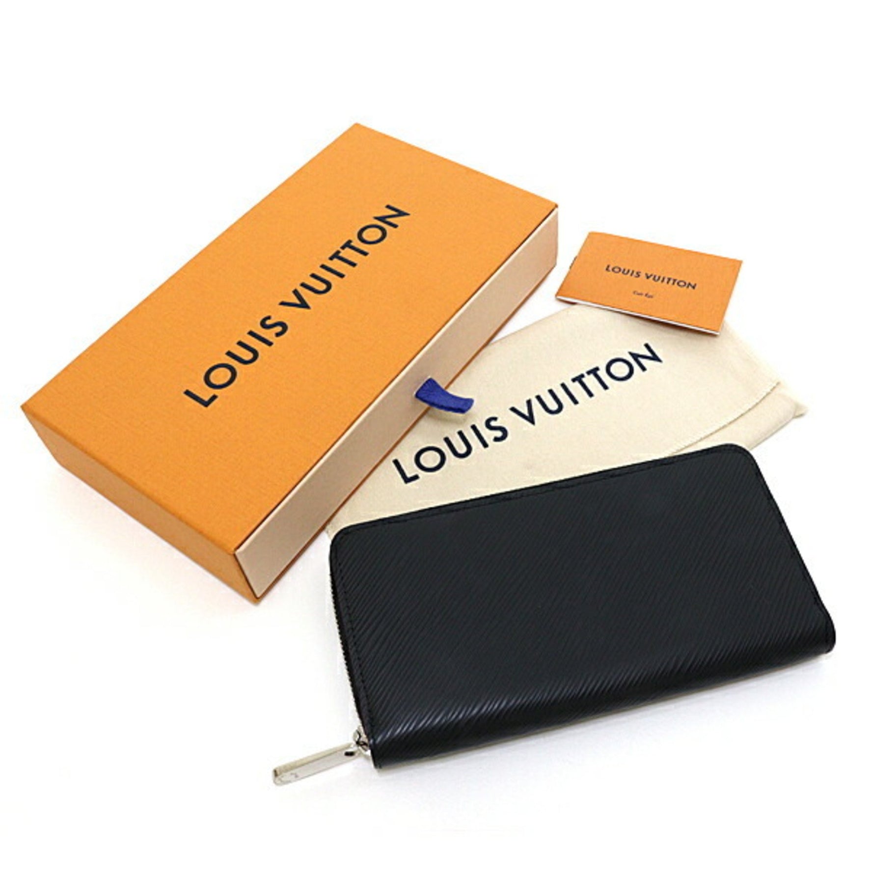 Louis Vuitton Zippy Wallet Epi Long Black Pink