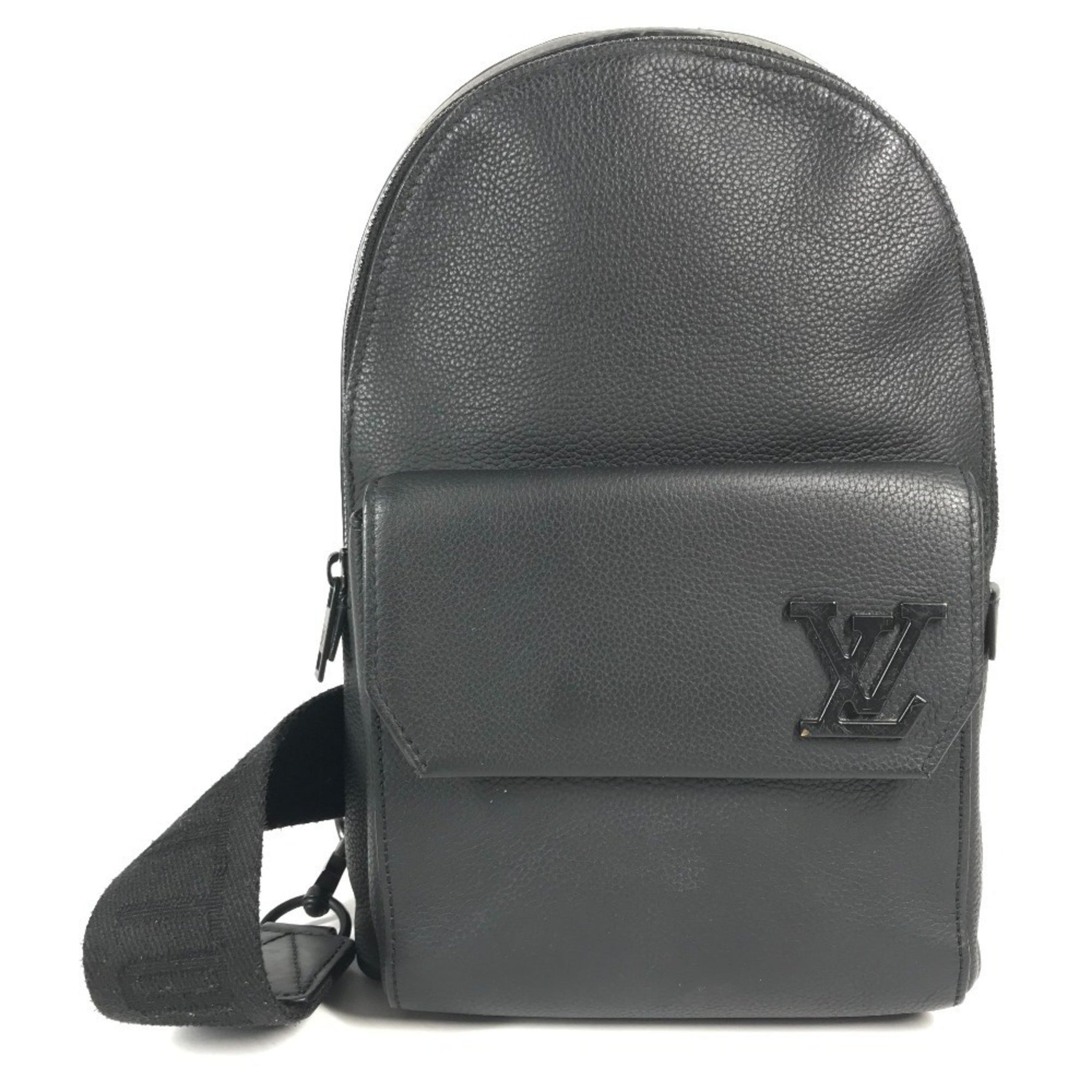 LOUIS VUITTON LV Aerogram Pilot Sling Bag, Crossbody/Shoulder Leather, Noir/Black