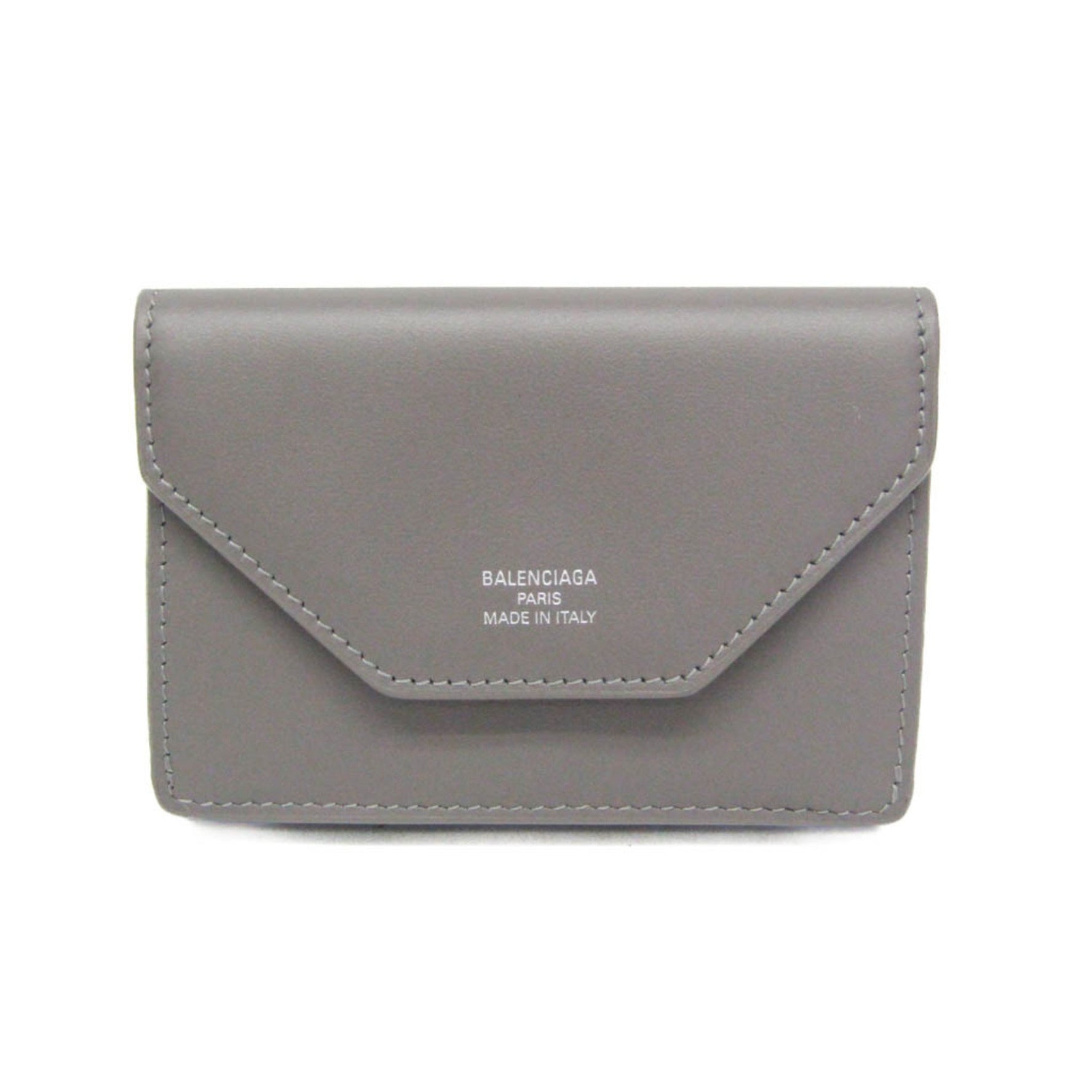 Balenciaga Envelope Women's Leather Wallet (tri-fold) Gray