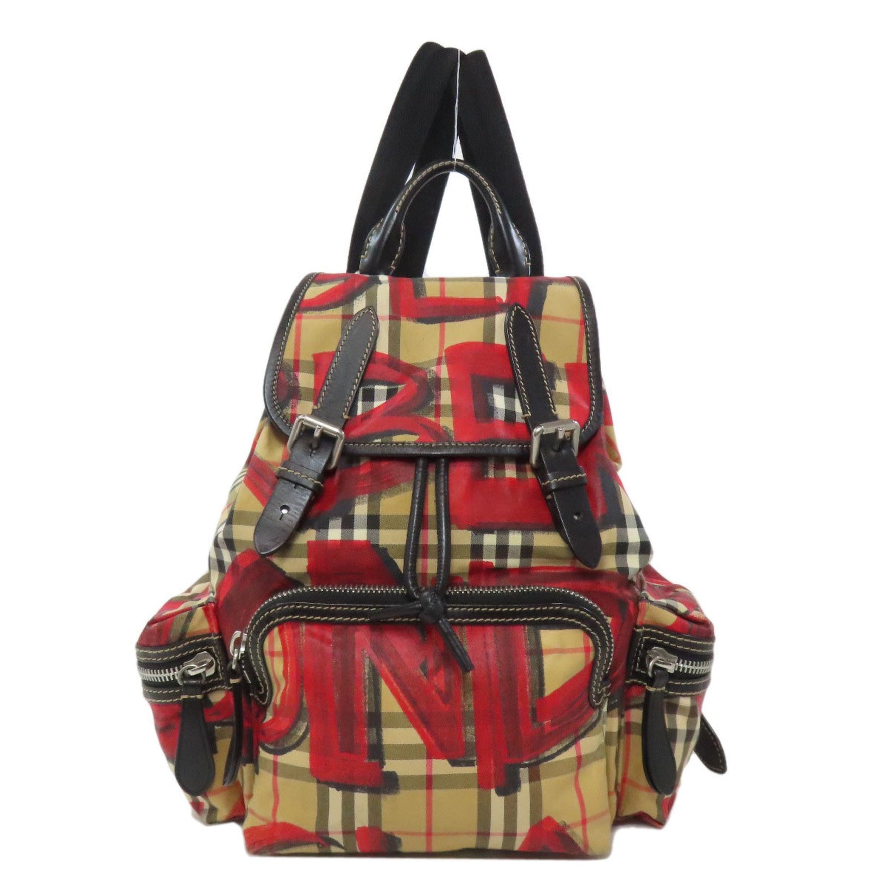 Burberry Graffiti Backpack/Daypack, Nylon Material