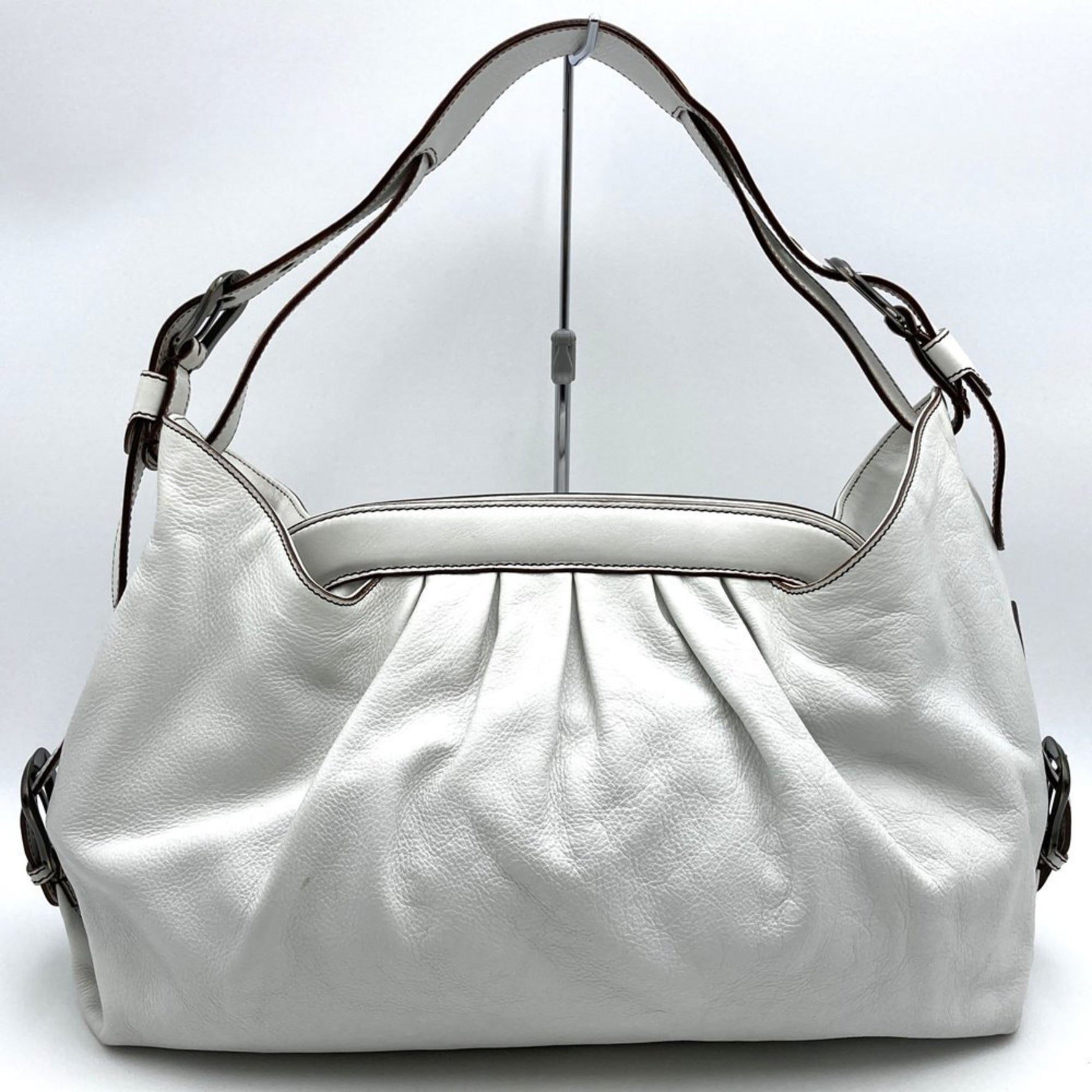 FENDI Handbag Shoulder Bag Leather Men's