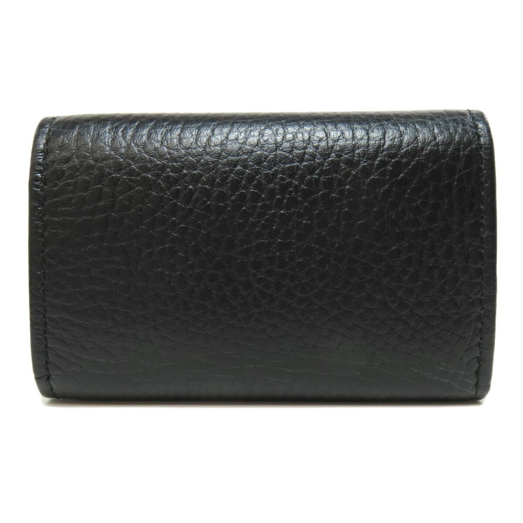 GUCCI Double G Key Case Leather