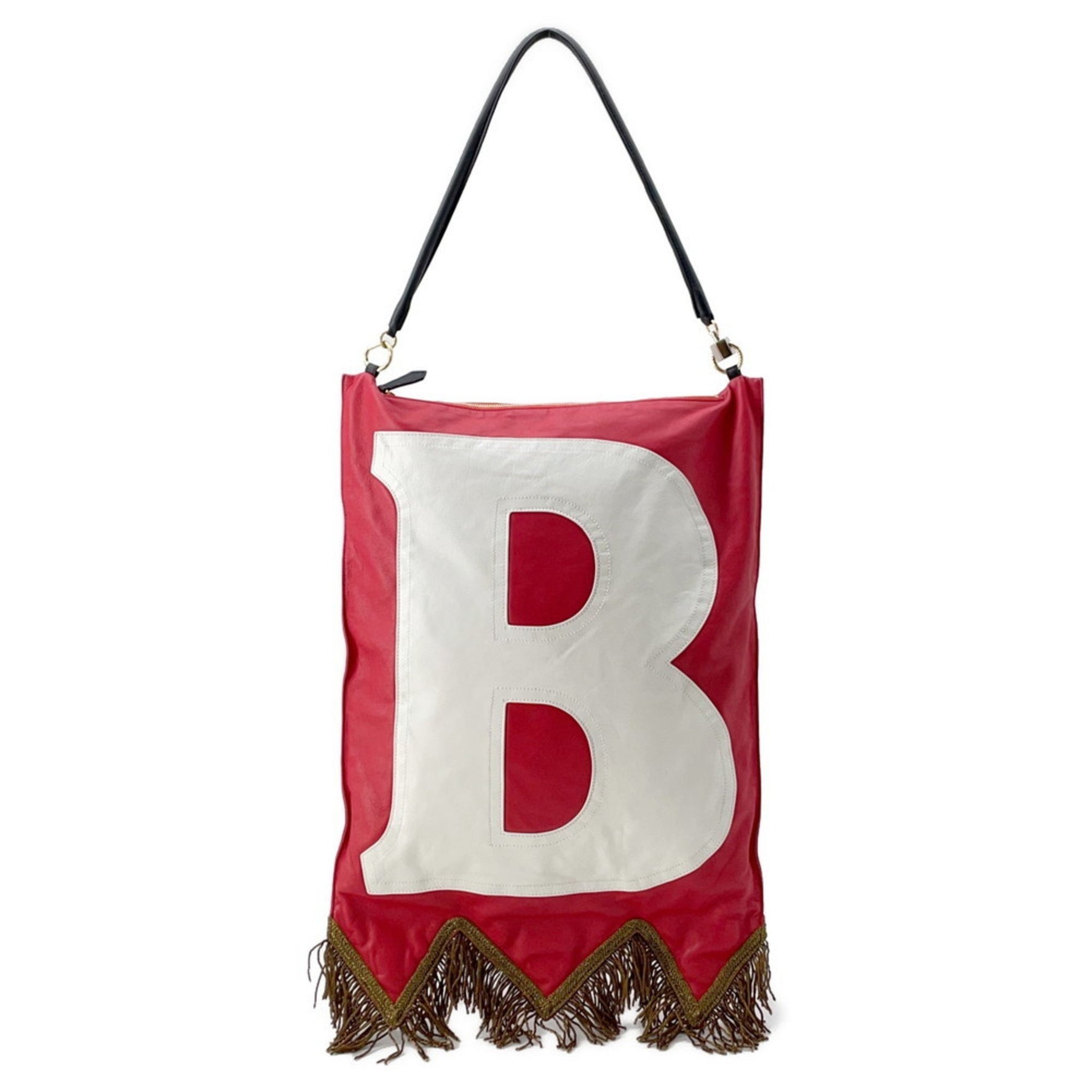 Burberry Handbag BT Flag Bag Leather White