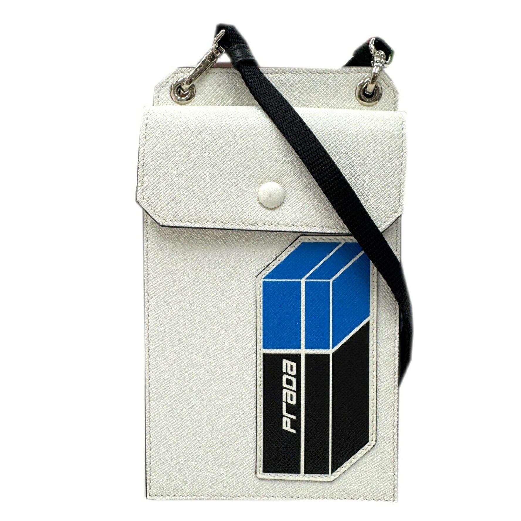 PRADA Shoulder Pouch Smartphone Case Leather White