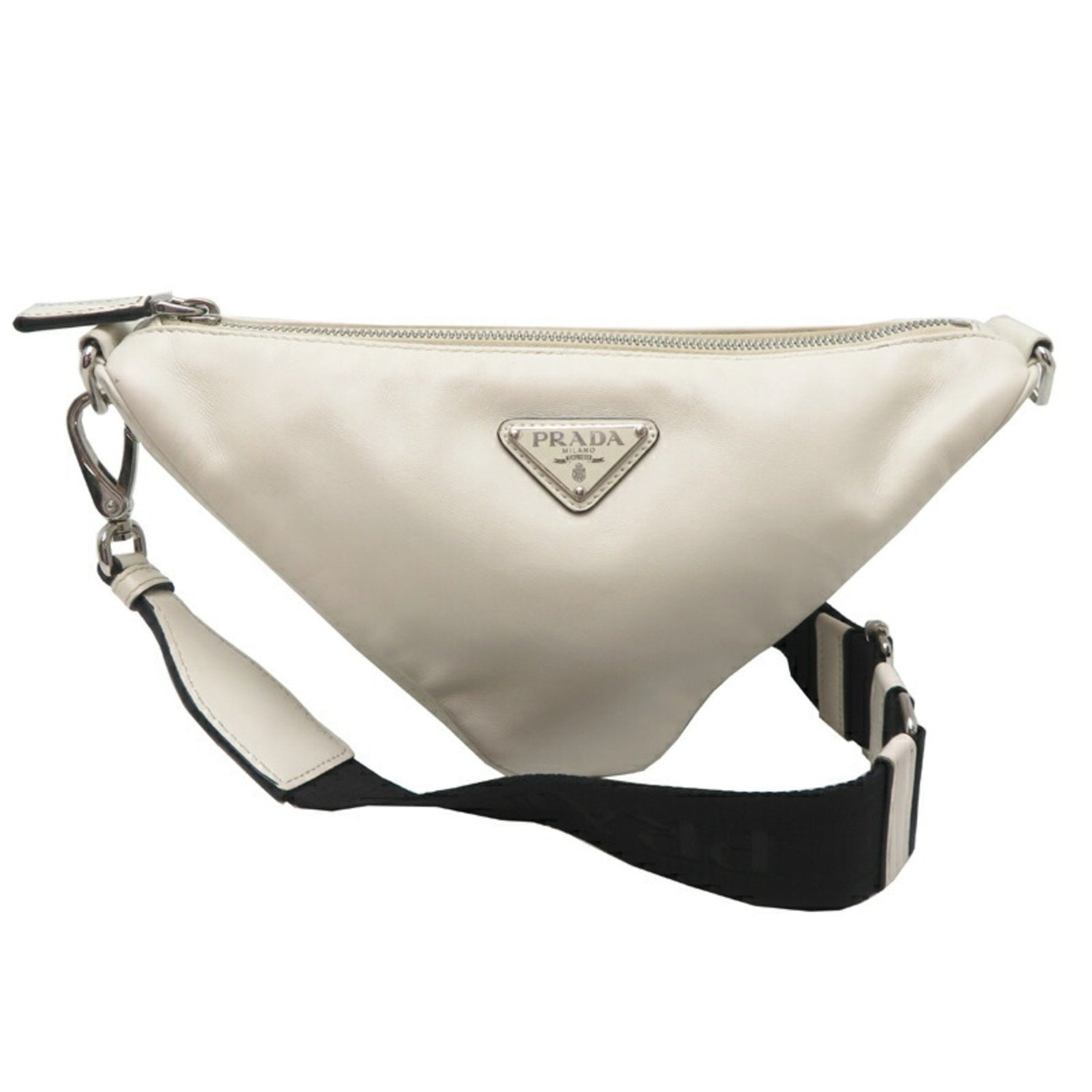 Prada Triangle Shoulder Bag Leather