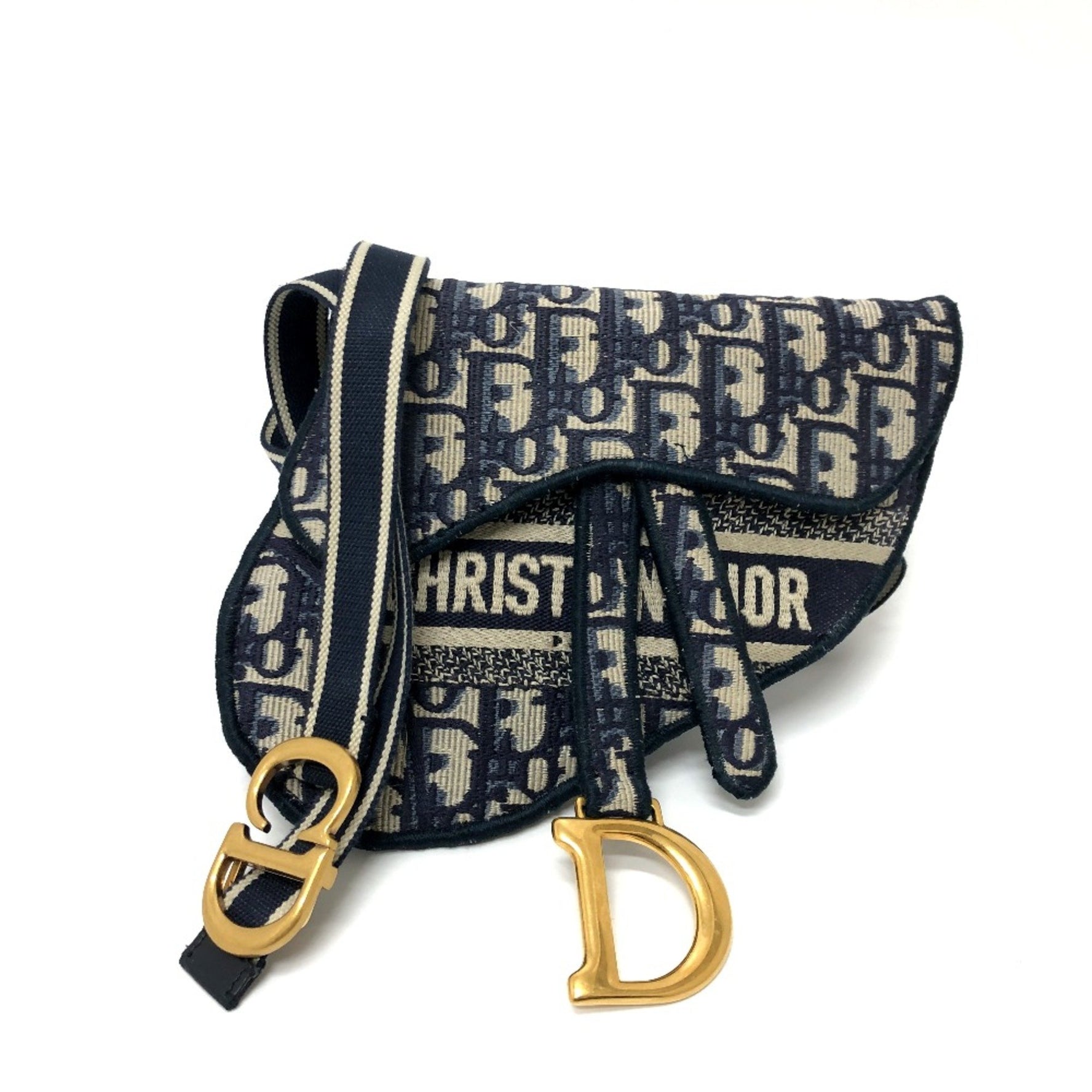 Christian Dior saddle flat belt pouch Waist Pouch GoldHardware