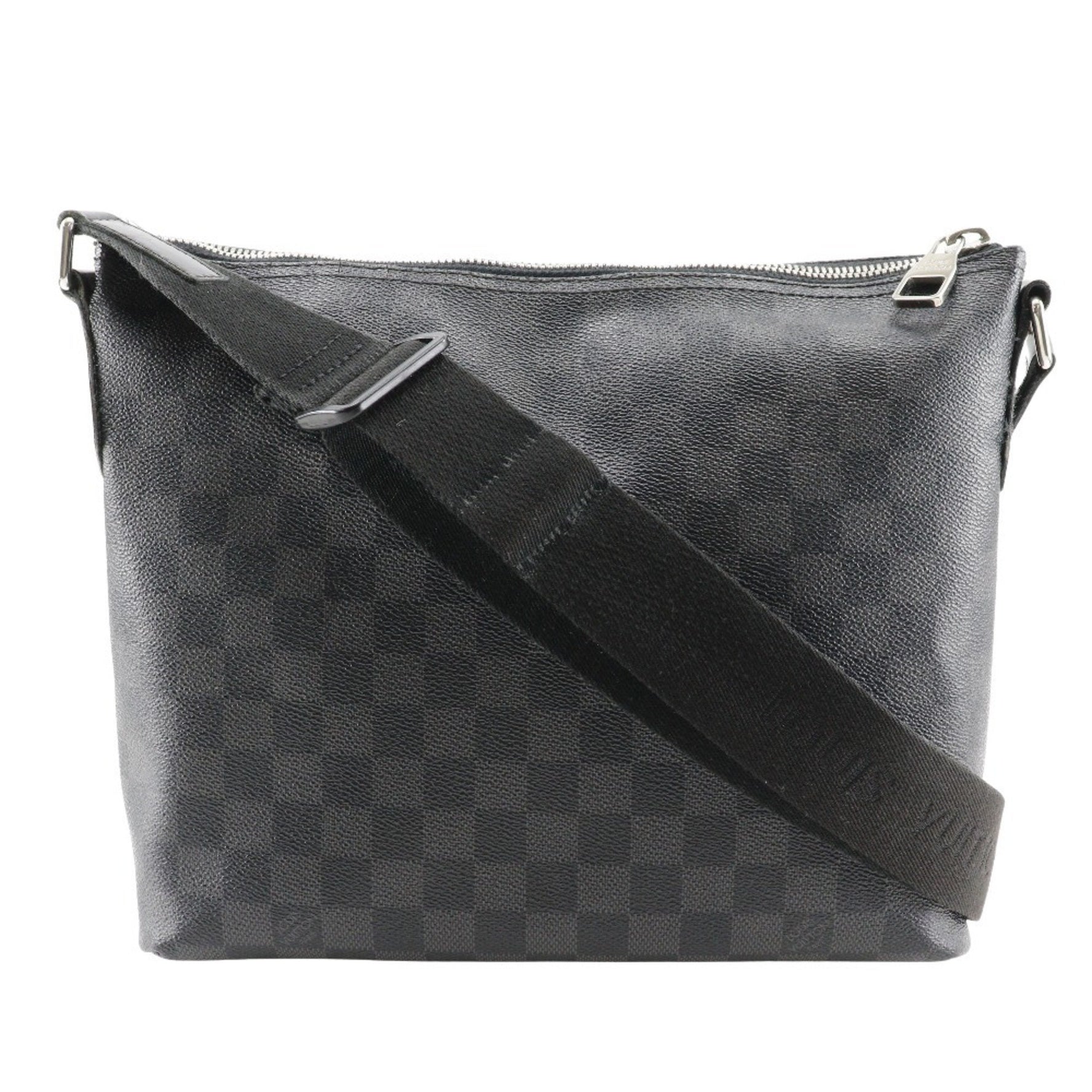 Louis Vuitton Mick PM Shoulder Bag Damier Graphite Canvas, Made in France, 2014, Zipper