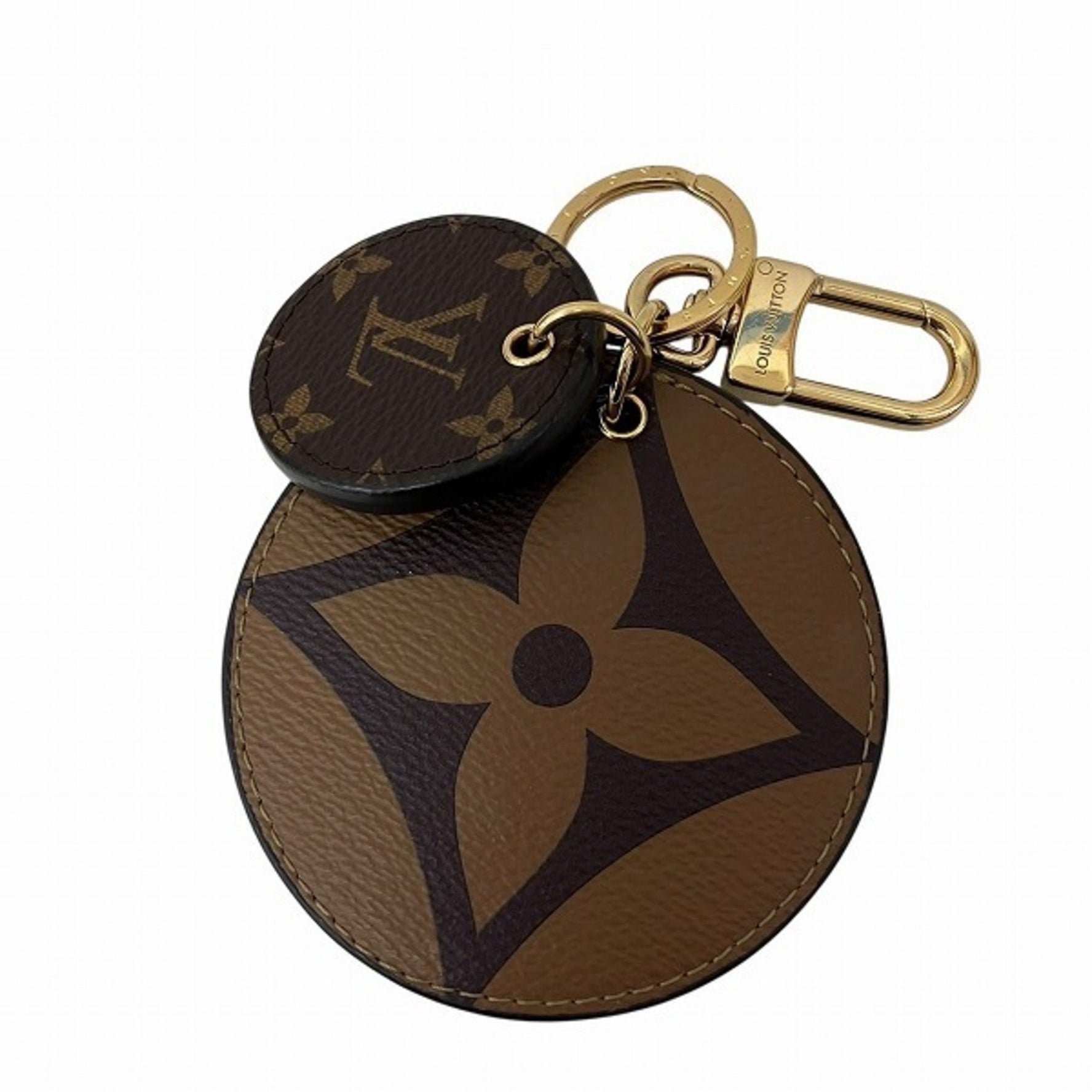Louis Vuitton Monogram Giant Reverse Porte Clay Lustre Keychain/Key Ring