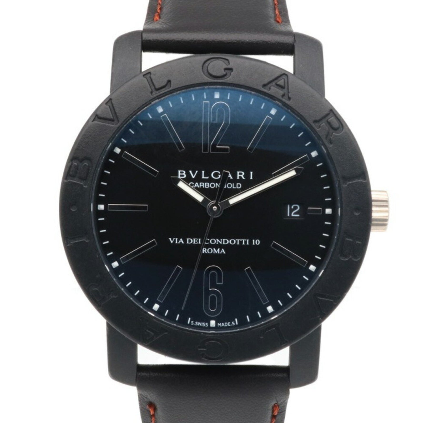 BVLGARI Wristwatch Titanium Automatic Overhauled
