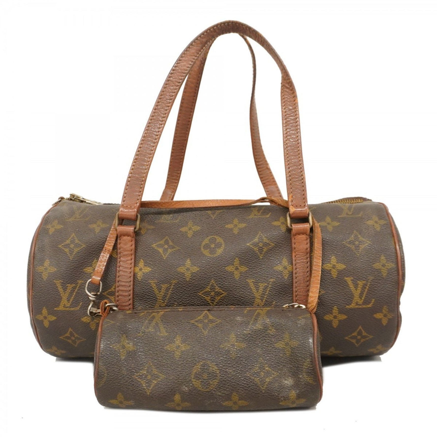 Louis Vuitton Monogram Papillon 30 Handbag M51385 Brown Women's