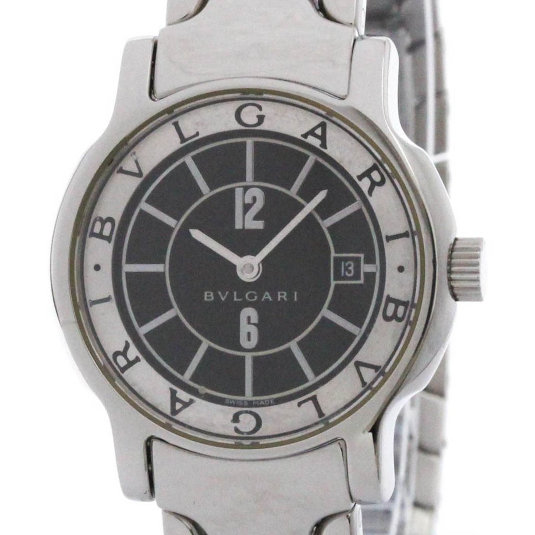 BVLGARI Solotempo Steel Quartz Ladies Watch Polished
