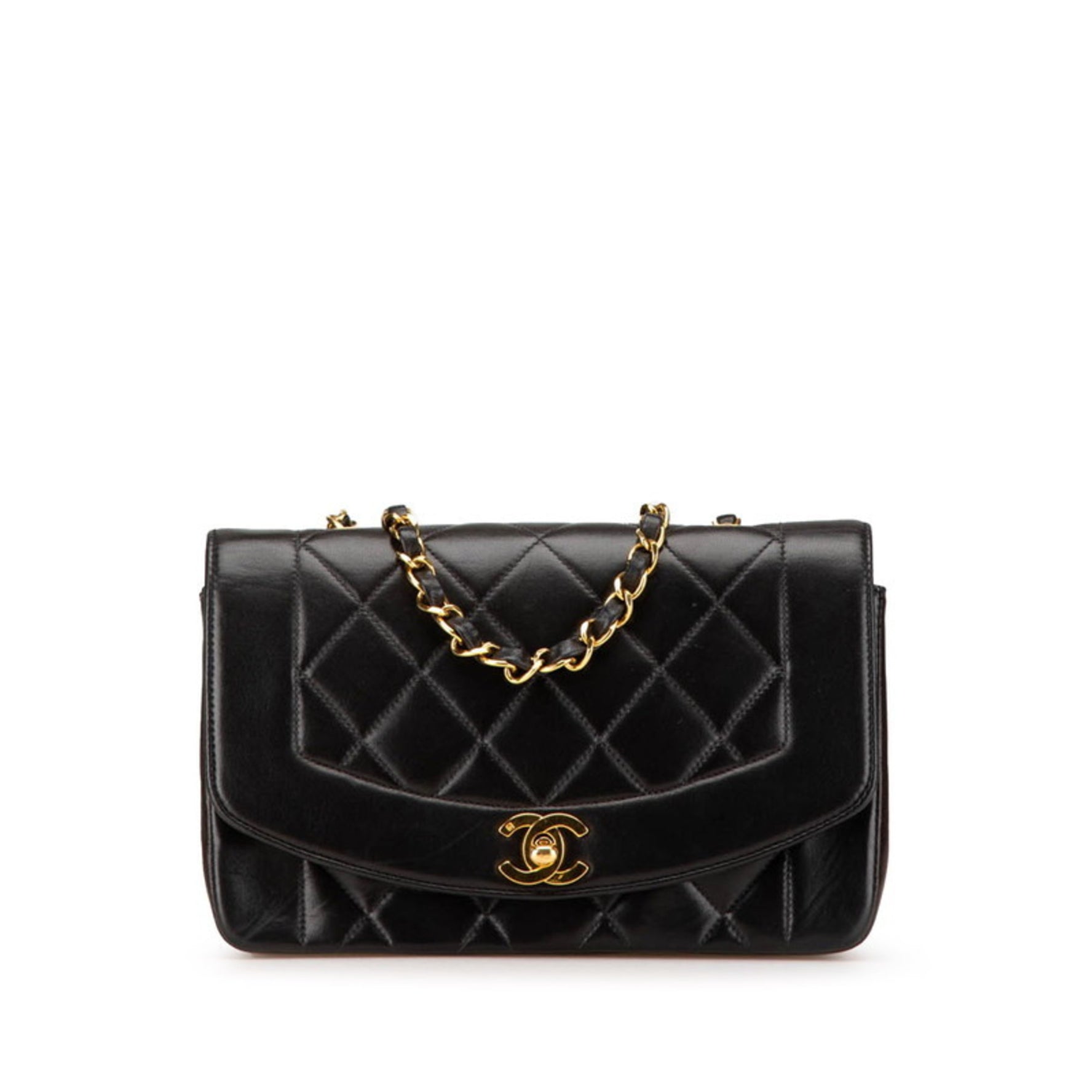 Chanel Matelasse Diana 22 Crossbody Chain Shoulder Bag Lambskin